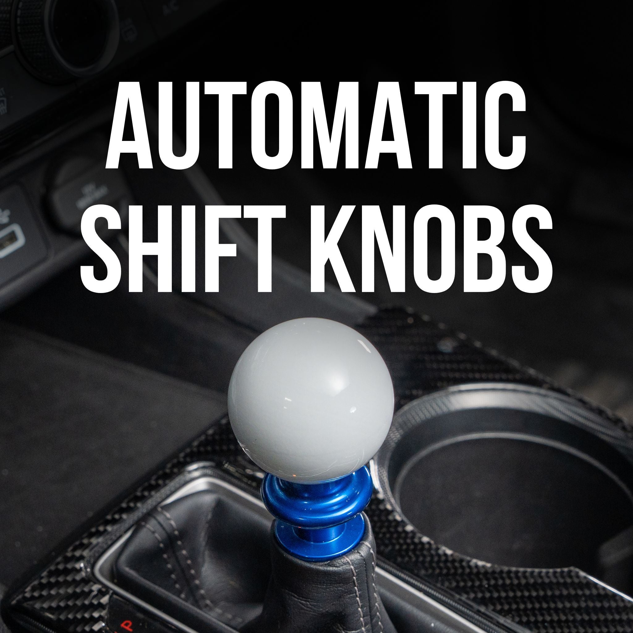 SICKSPEED Black Pearl Shift Knob & Adapter Kit For Automatic Gear Shifters – Universal Fit