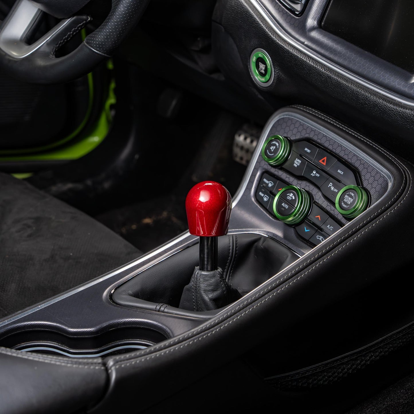 Billetworkz Short Teardrop Weighted Shift Knob for Dodge Challenger 6-Speed (2015-2023)