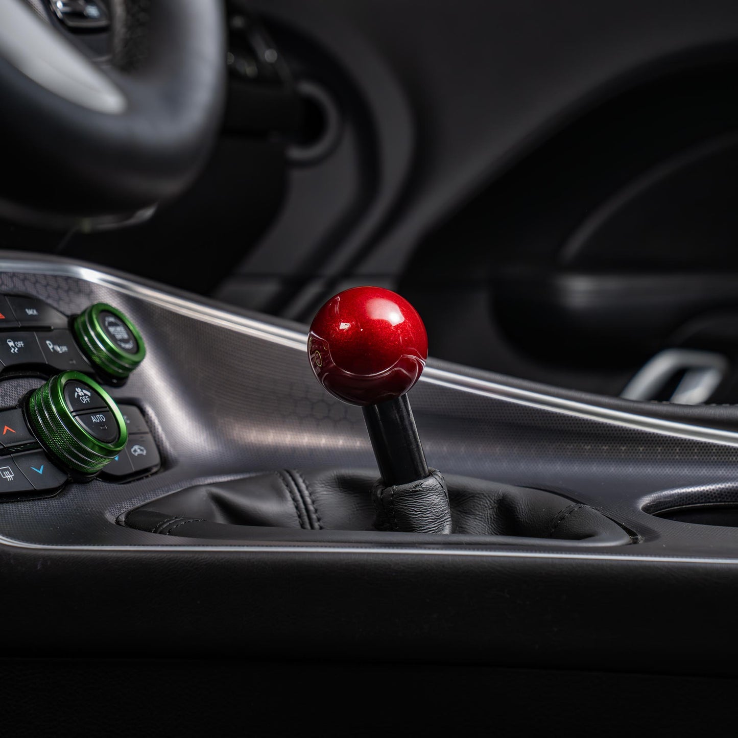 Billetworkz Weighted Shift Knob - 6-Speed Retro Engraving for Dodge Challenger (2015-2023)