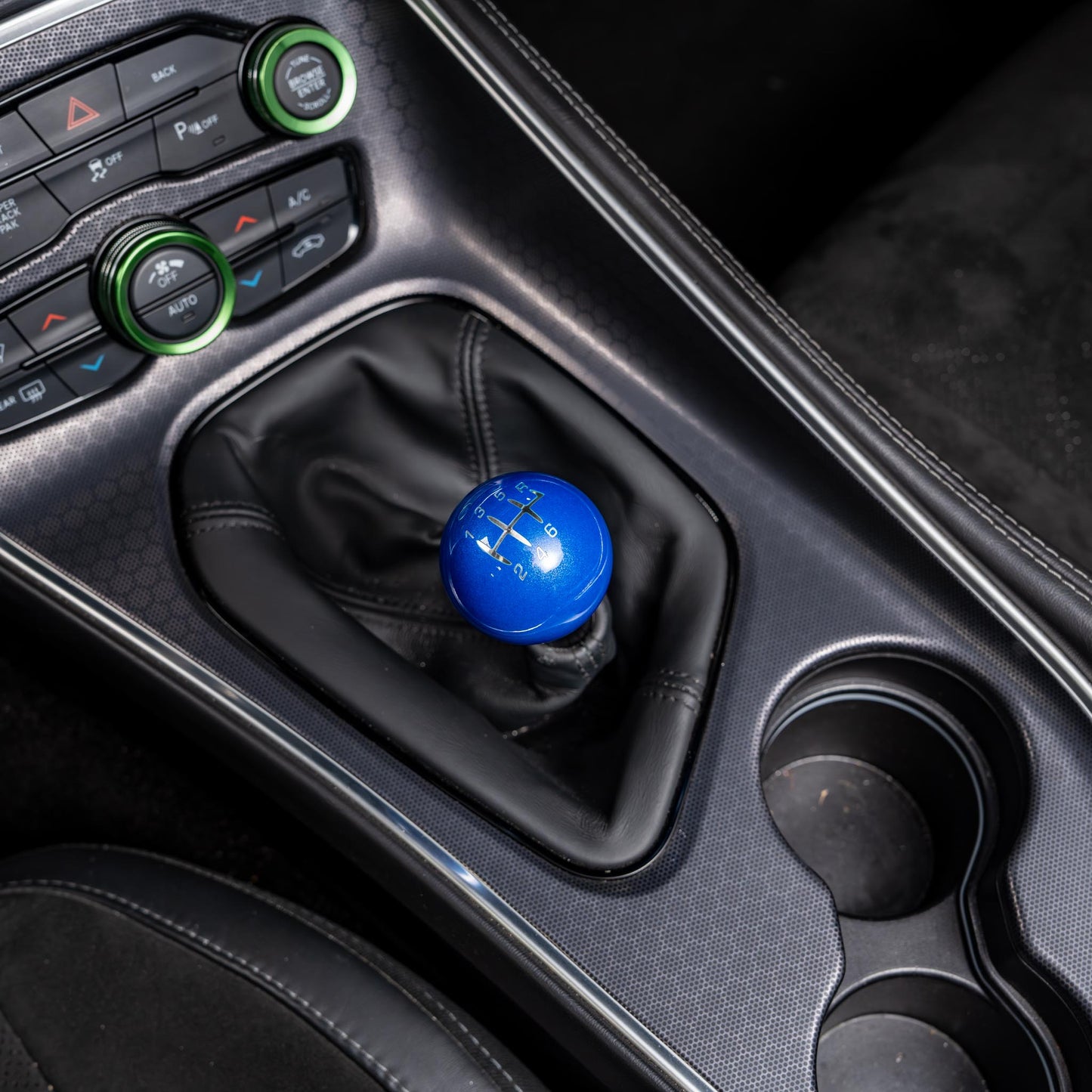 Billetworkz Weighted Shift Knob - 6-Speed Retro Engraving for Dodge Challenger (2015-2023)