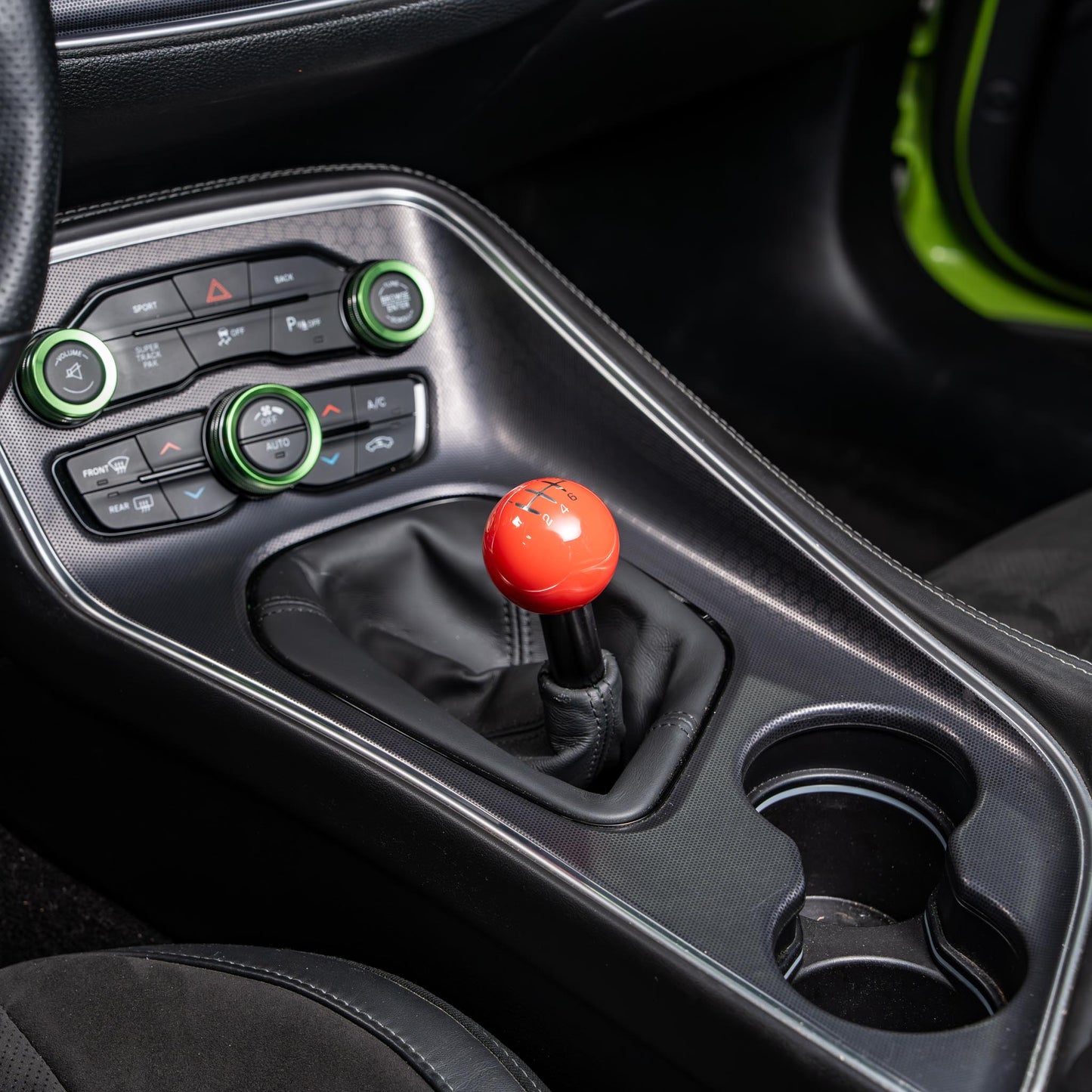 Billetworkz Weighted Shift Knob - 6-Speed Retro Engraving for Dodge Challenger (2015-2023)