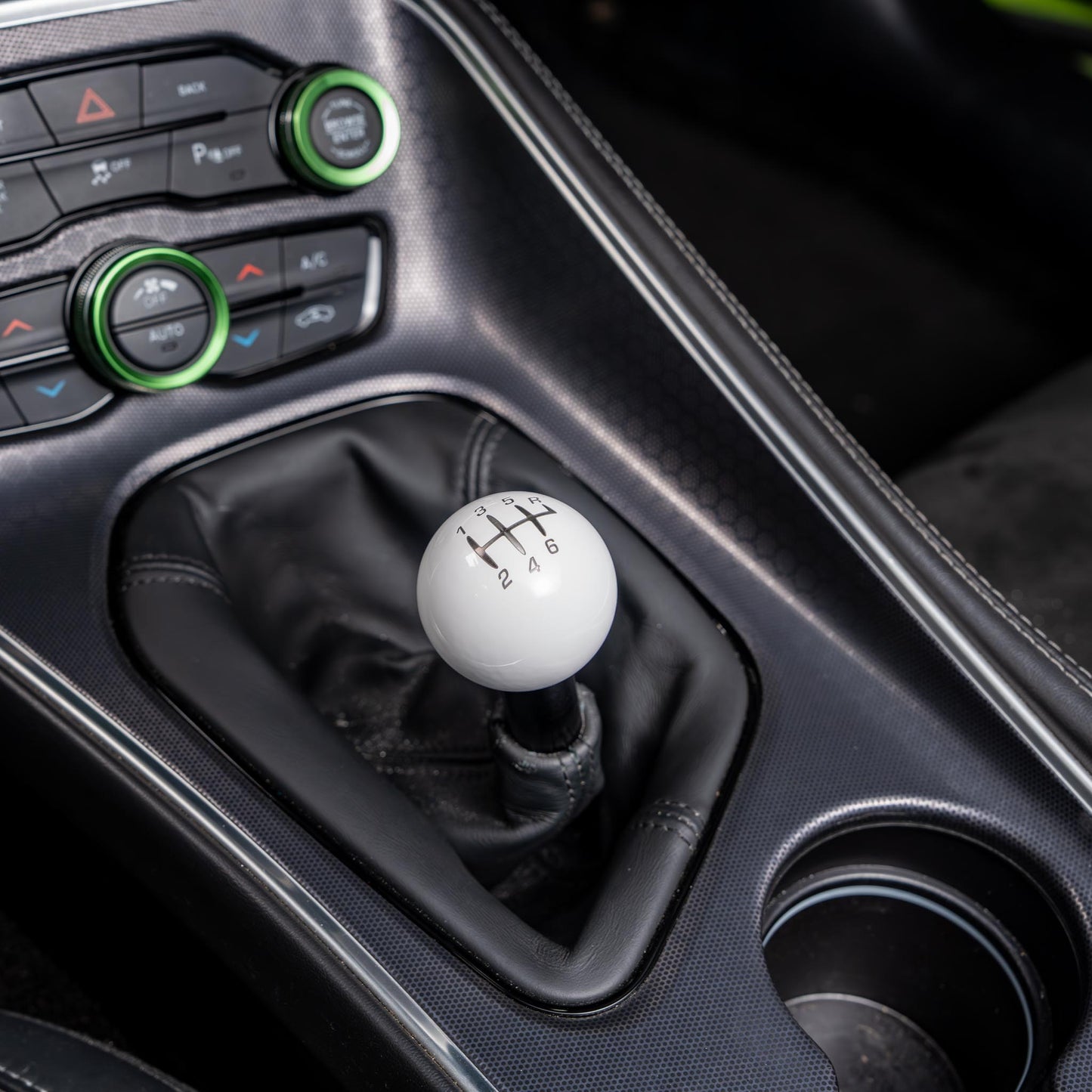 Billetworkz Weighted Shift Knob - 6-Speed Retro Engraving for Dodge Challenger (2015-2023)