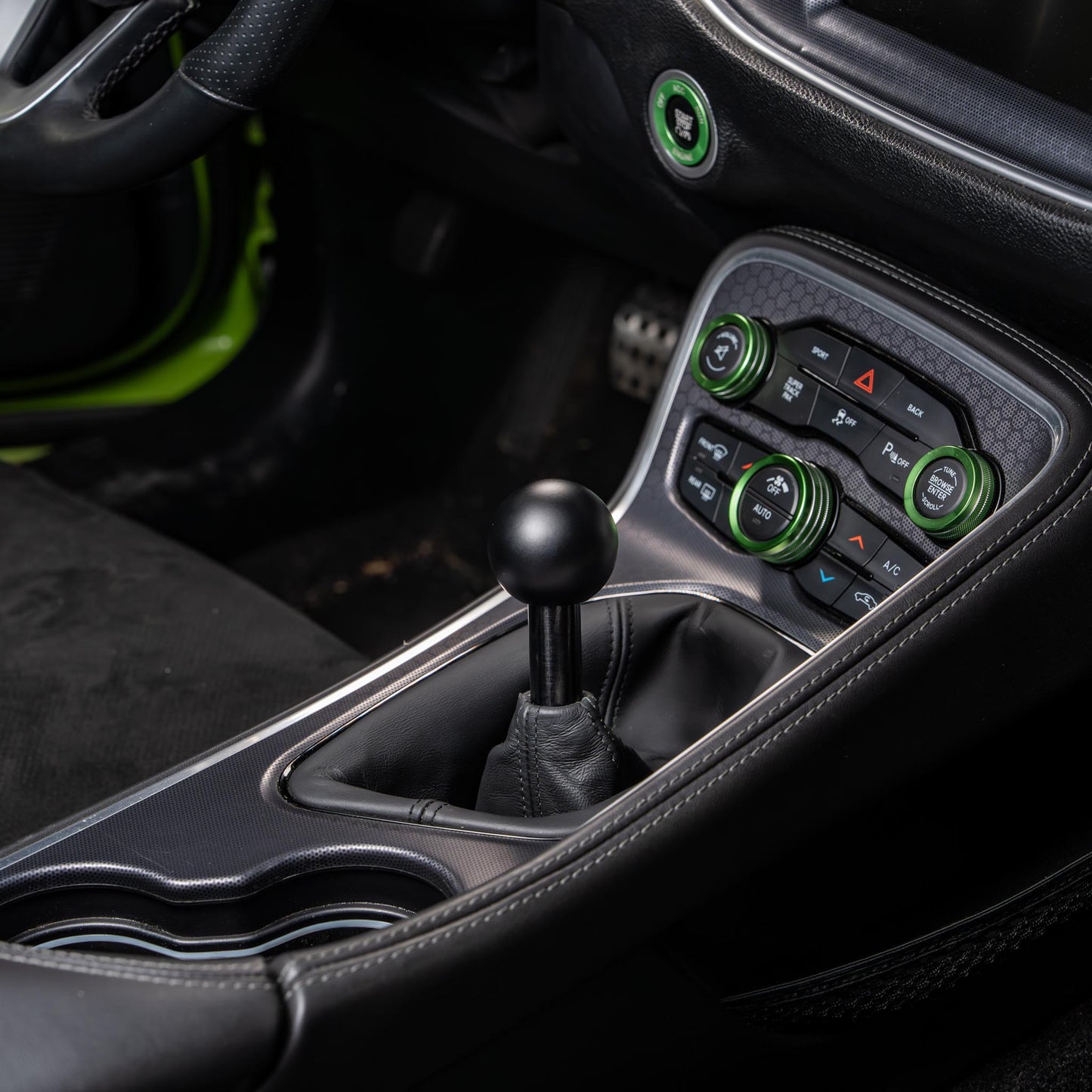 Billetworkz Weighted Shift Knob - 6-Speed Velocity Engraving for Dodge Challenger (2015-2023)