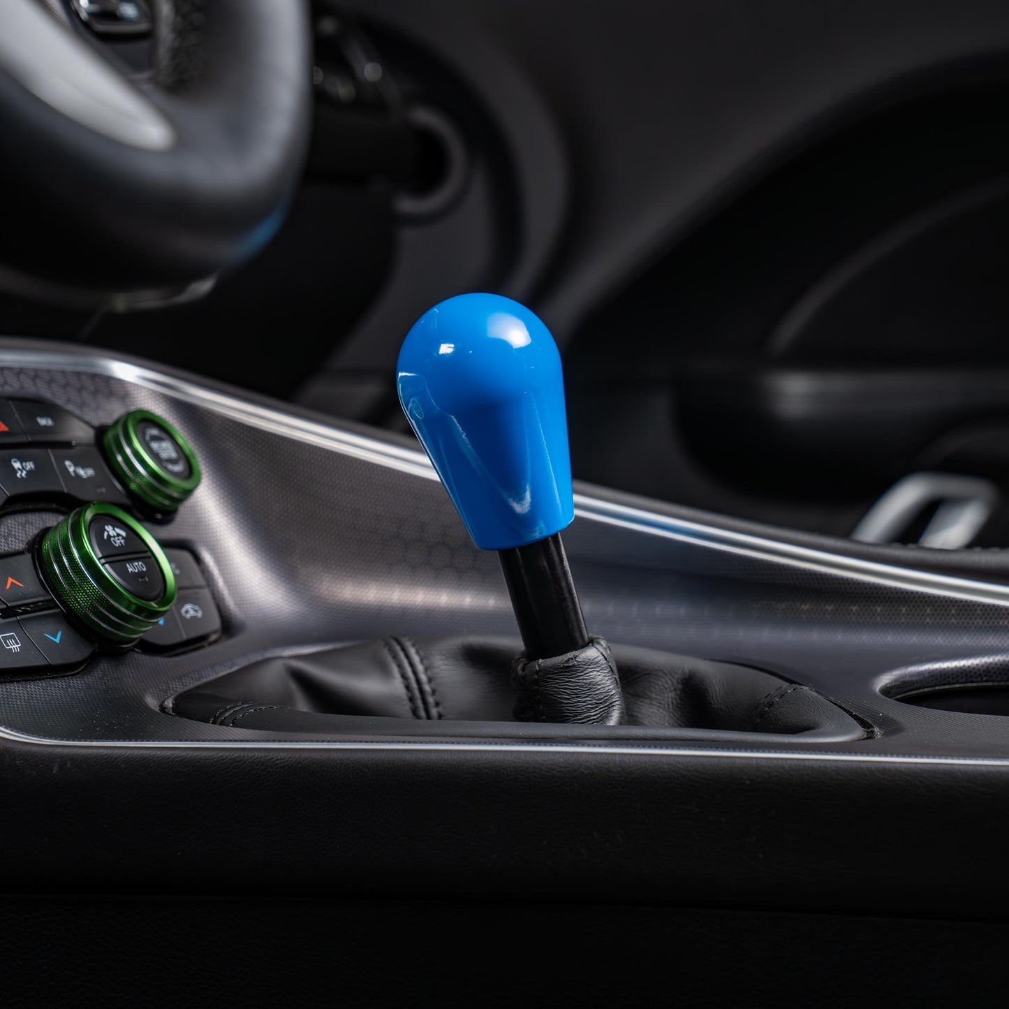 Billetworkz Weighted Shift Knob - 6-Speed Retro Engraving for Dodge Challenger (2015-2023)