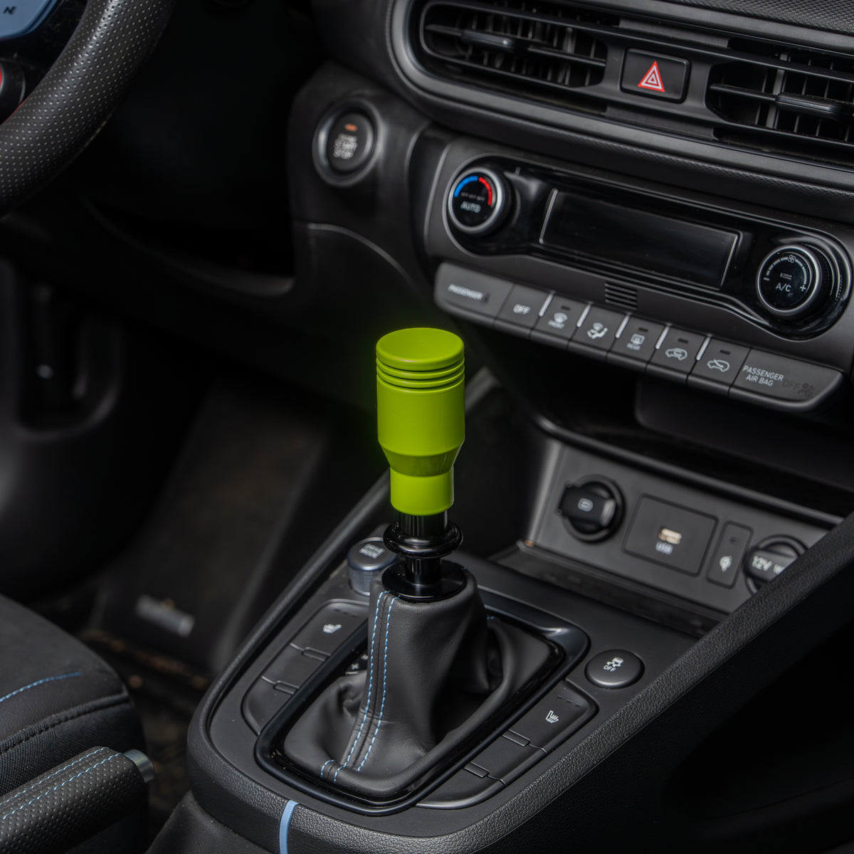 Billetworkz Automatic Shifter - Neon Yellow - Fits Hyundai Veloster N / Elantra N / Kona N (2019+)