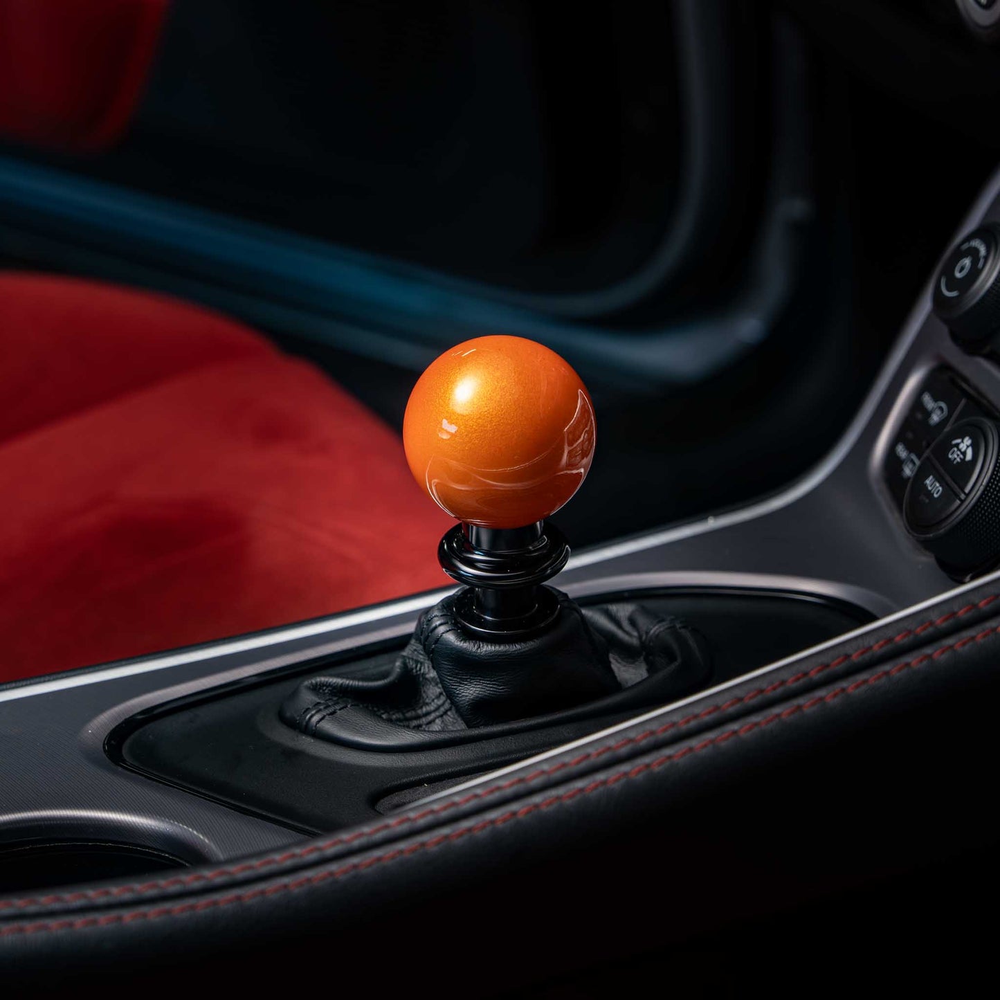 Billetworkz Automatic Shifter - Candy Orange - Fits Dodge Challenger / Charger (2015-2023)
