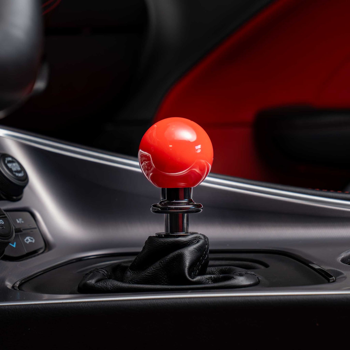 Billetworkz Automatic Shifter - Gloss Red - Fits Dodge Challenger / Charger (2015-2023)
