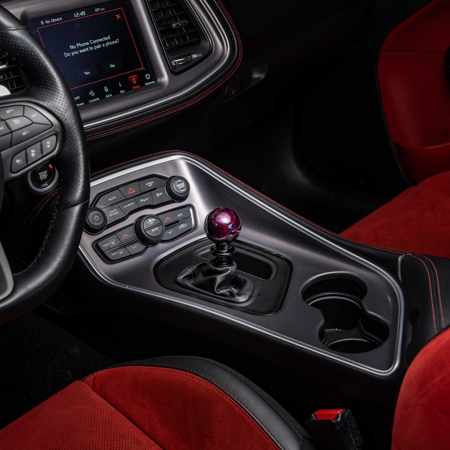Billetworkz Automatic Shifter - Purple Cosmic Space - Fits Dodge Challenger / Charger (2015-2023)