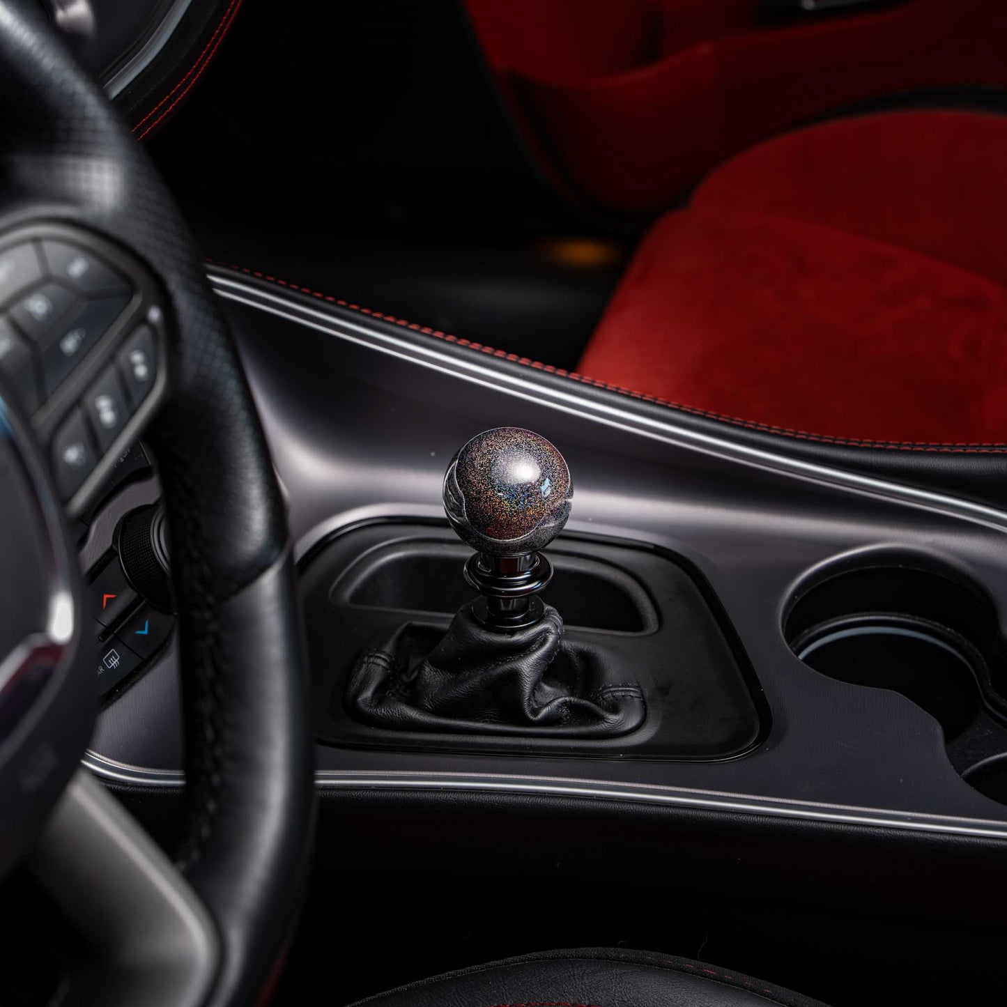 Billetworkz Automatic Shifter - Rainbow Sparkle - Fits Dodge Challenger / Charger (2015-2023)