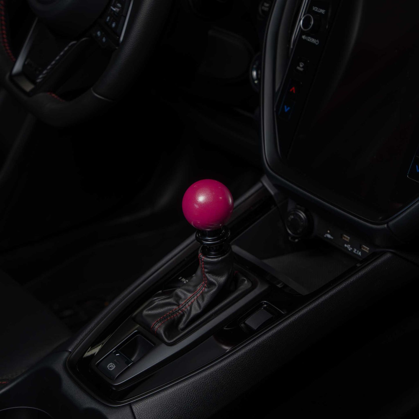 Billetworkz Automatic Shifter - Candy Pink - Fits Subaru CVT: WRX (15–21), Crosstrek (13–23), Forester (14–18), Impreza (12–23), Legacy/Outback (10–14)
