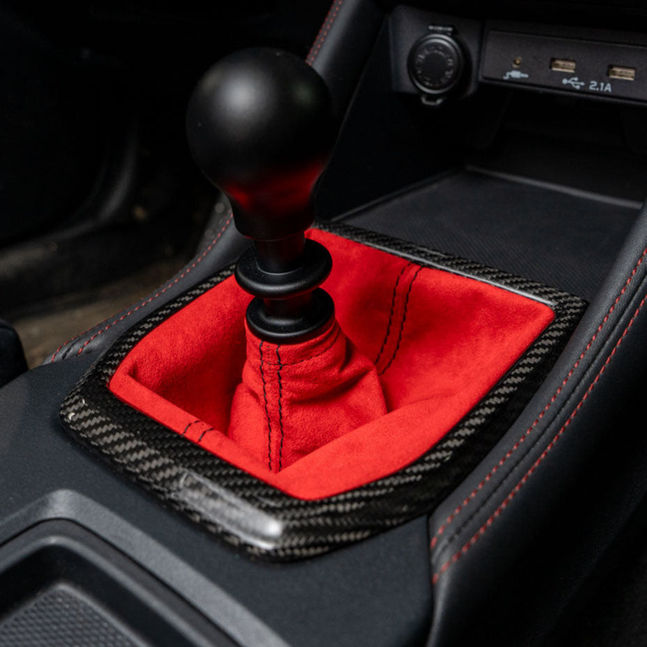 Billetworkz Premium Alcantara Shift Boot – Subaru WRX 2015–2021 (Manual)