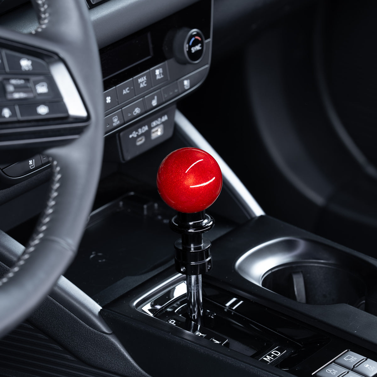 Billetworkz Automatic Shifter - Candy Red - Fits Subaru CVT: WRX (2022+), Crosstrek (2024+), Forester (2025+), Impreza (2024+), Legacy/Outback (2015+)