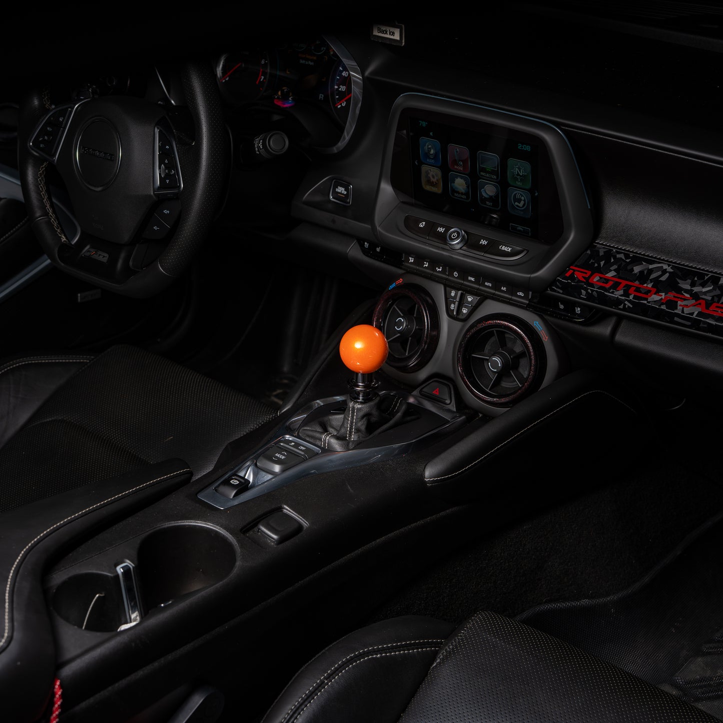Billetworkz Automatic Shifter - Candy Orange  - Fits Chevrolet Camaro  (2016-2024)