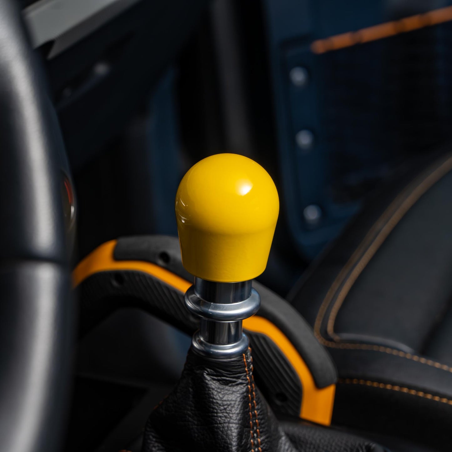 Billetworkz Weighted Shift Knob - Gloss Yellow - Fits Ford Bronco 6-Speed (2021+)