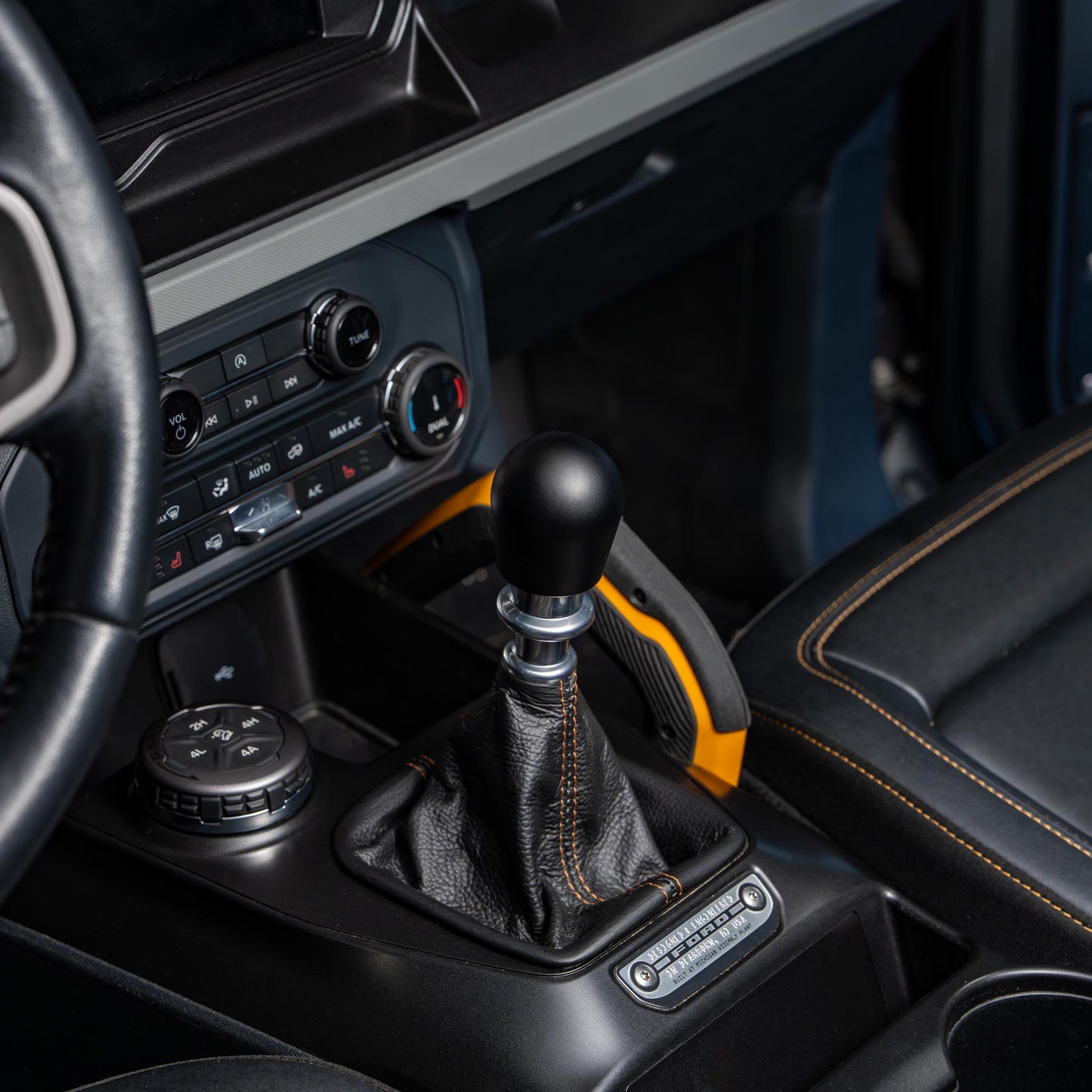 Billetworkz Weighted Shift Knob - Matte Black - Fits Ford Bronco 6-Speed (2021+)