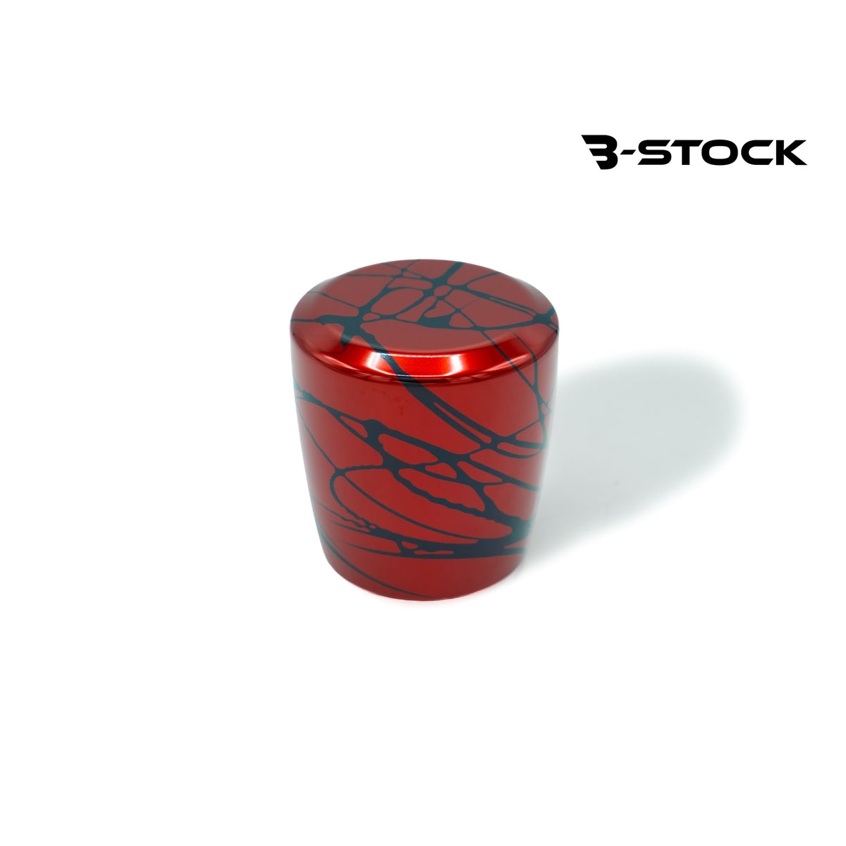 B-Stock Anodized Shift Knob – Sledge – Red w/ Black Splash – No Engraving