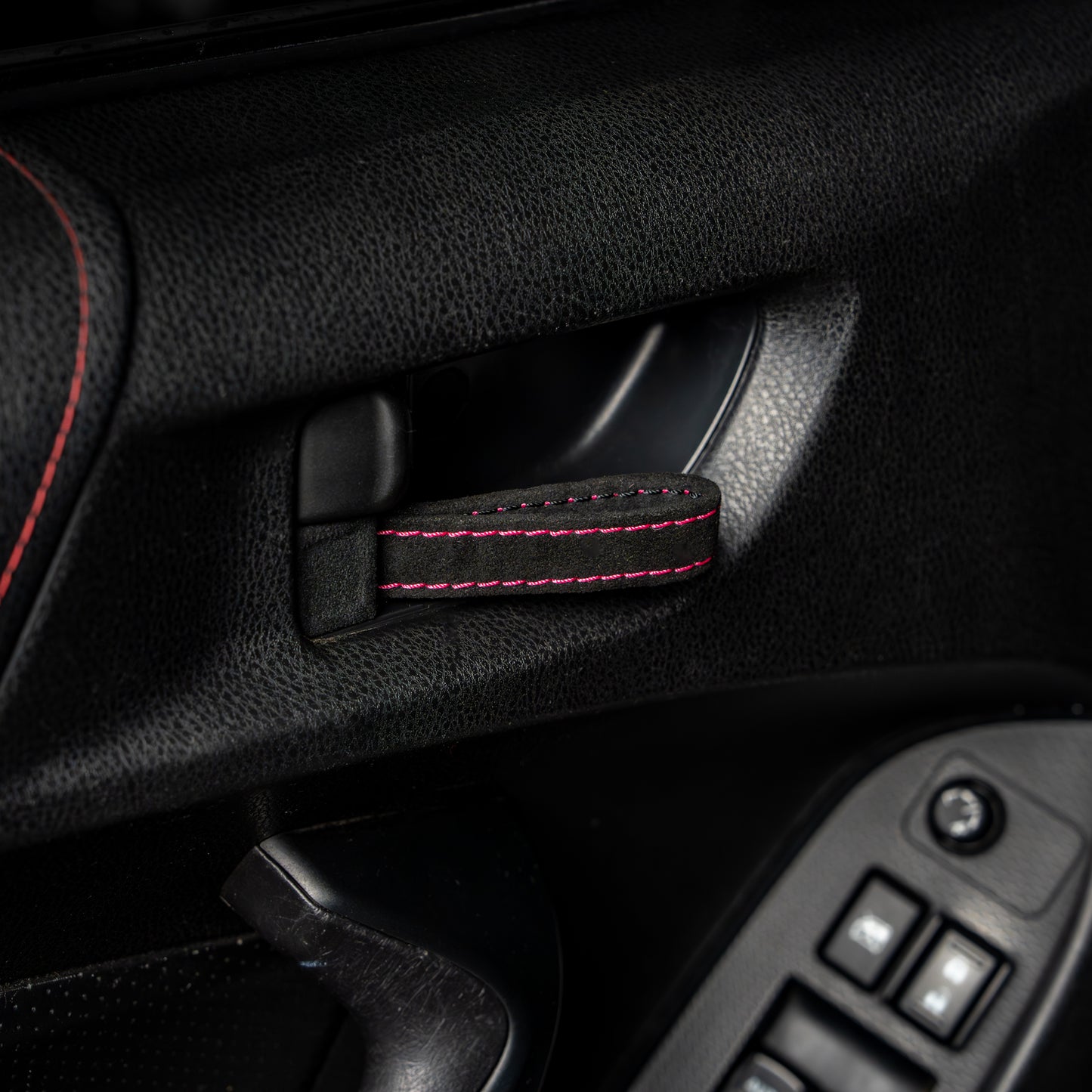 Billetworkz Alcantara Door Pull Strap Kit - Fits Subaru WRX/STI, BRZ, Crosstrek & More (2008–2021)
