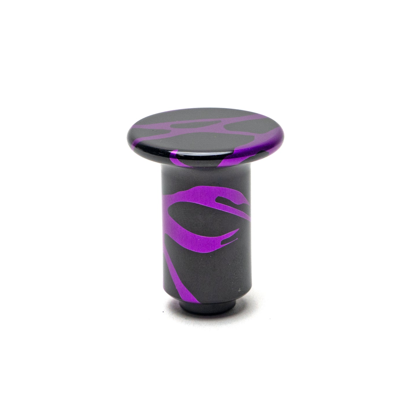 "B" Stock Subaru E-Brake Button – Black with Purple Splash