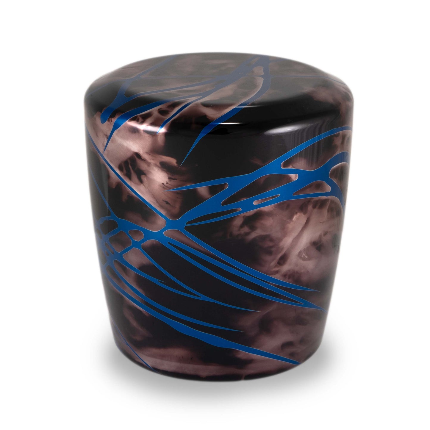 Billetworkz Automatic Shifter - Black Smoke w/ Blue Splash - Fits Jeep Wrangler JL (2018-Present)