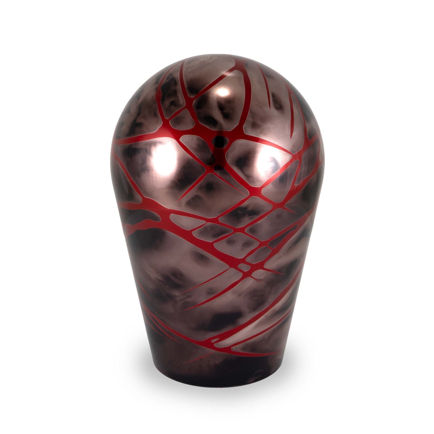 Billetworkz Automatic Shifter - Black Smoke w/ Red Splash - Fits Chevrolet Trailblazer (2002-2009)