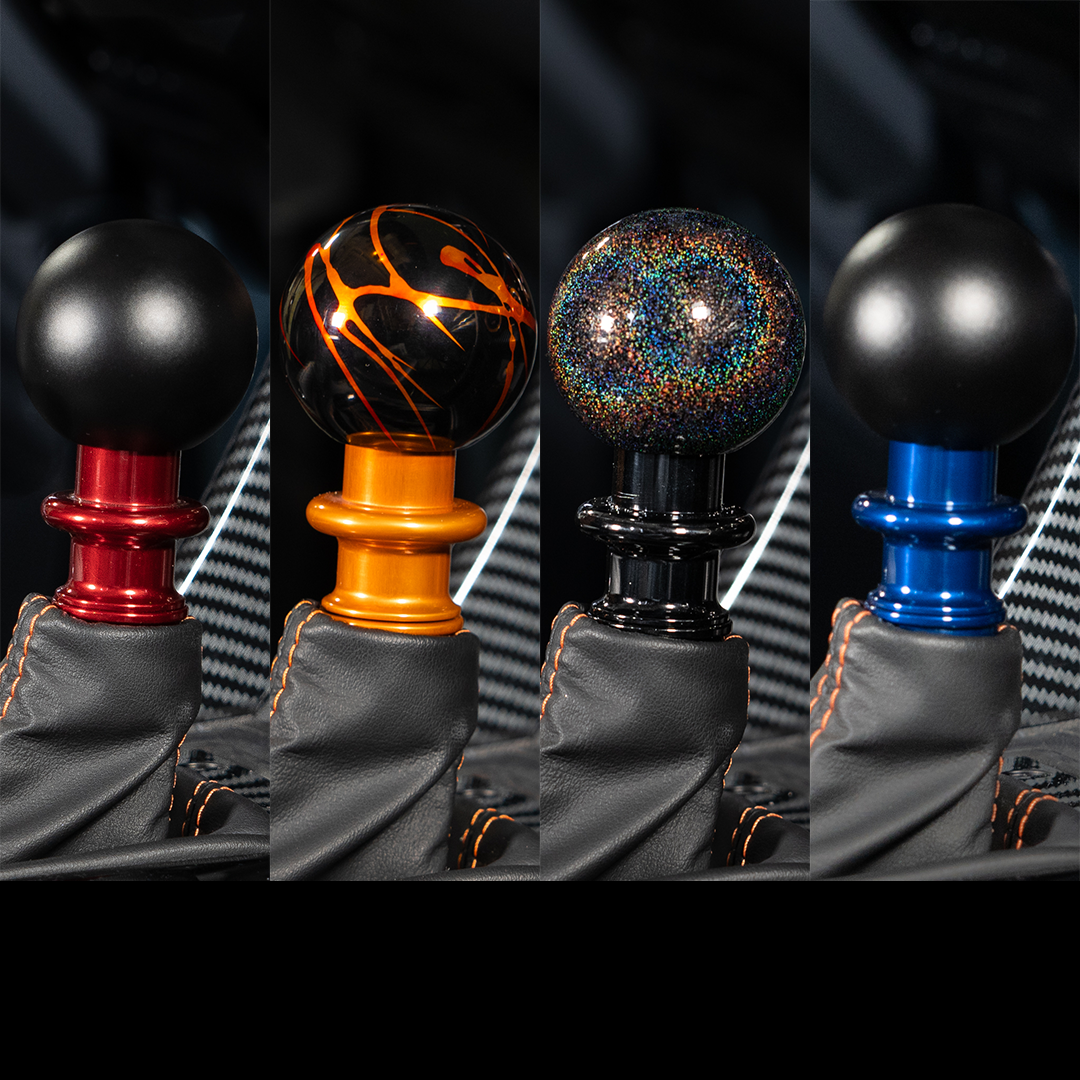 Visual examples of the Subaru CVT adaptors and how they look with different knob colors