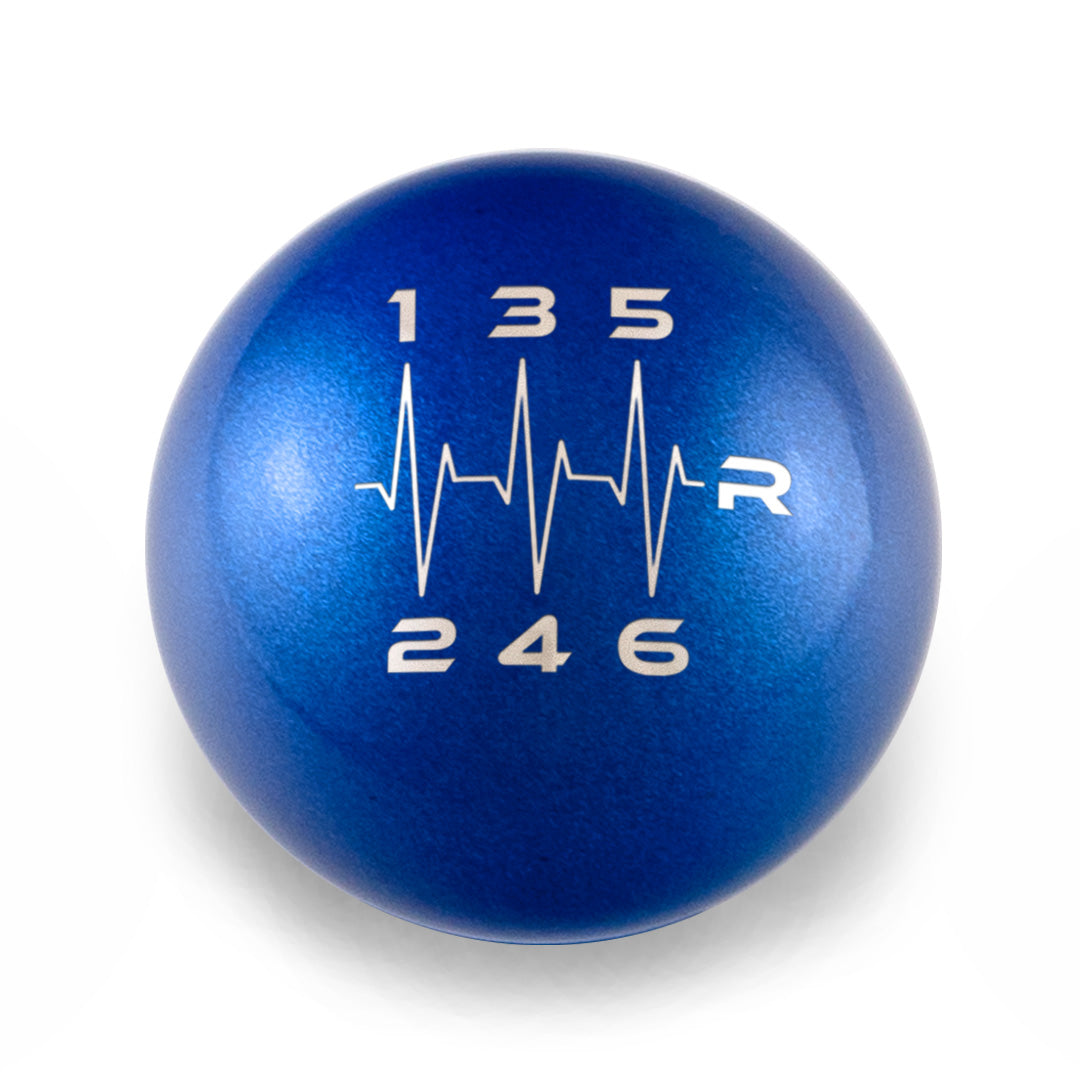 Billetworkz Weighted Shift Knob - 6-Speed Heartbeat Engraving for Dodge Challenger (2015-2023)