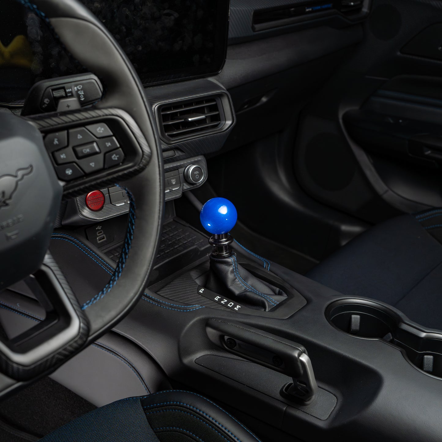 Billetworkz Automatic Shifter - Candy Blue - Ford Mustang Auto (2015-2024)