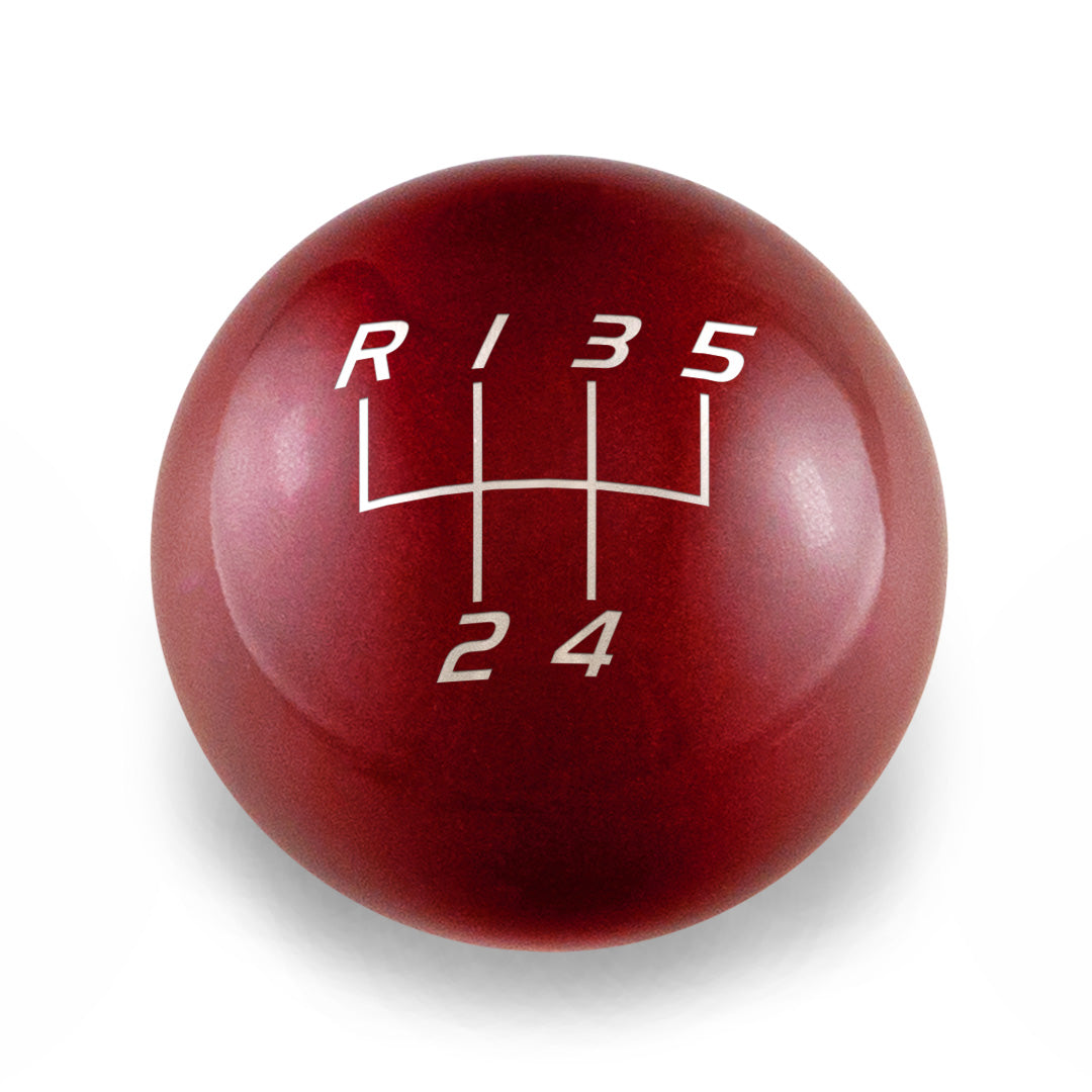 Billetworkz Weighted Shift Knob - 5-Speed Velocity Engraving for
