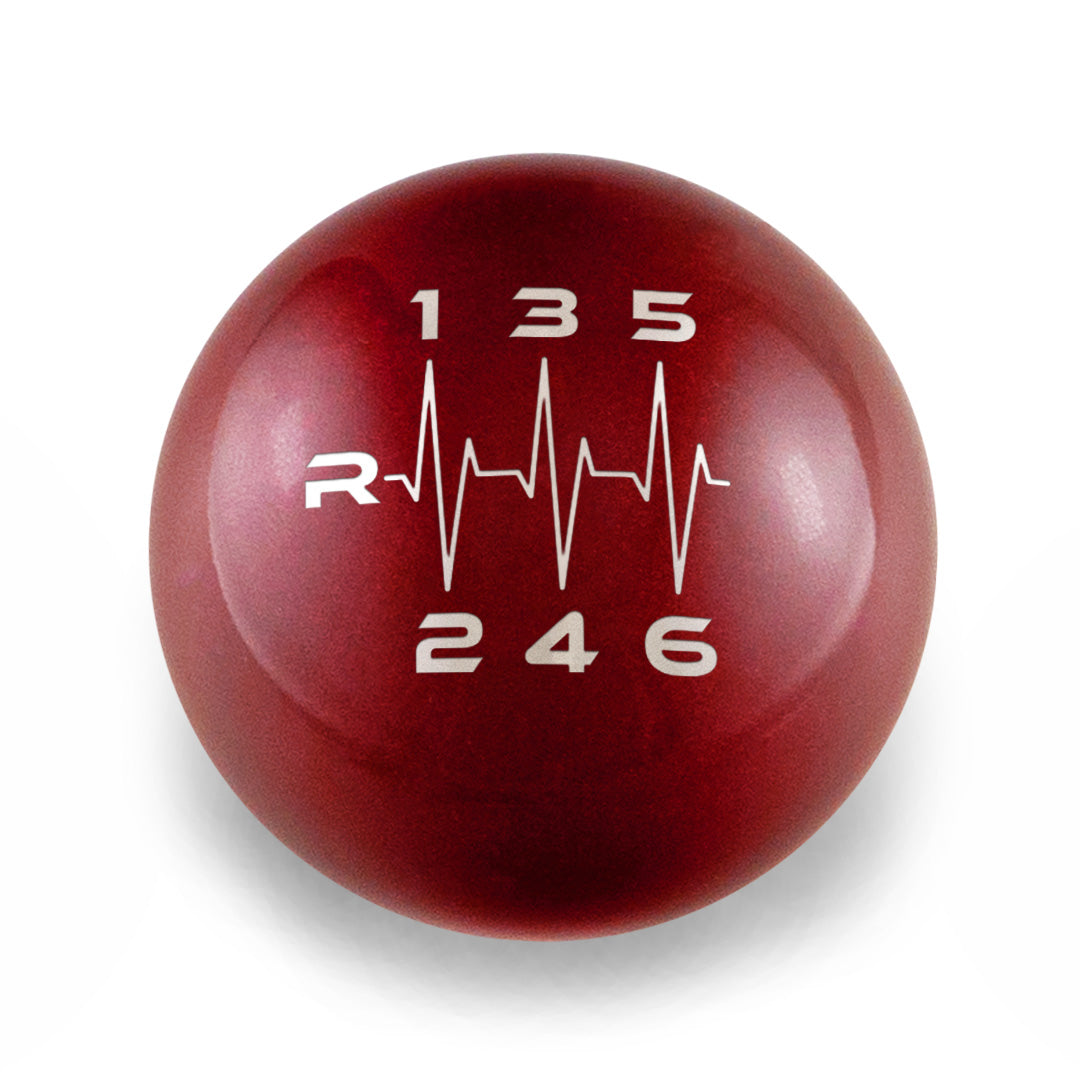 Billetworkz Weighted Shift Knob - Heartbeat Engraving for