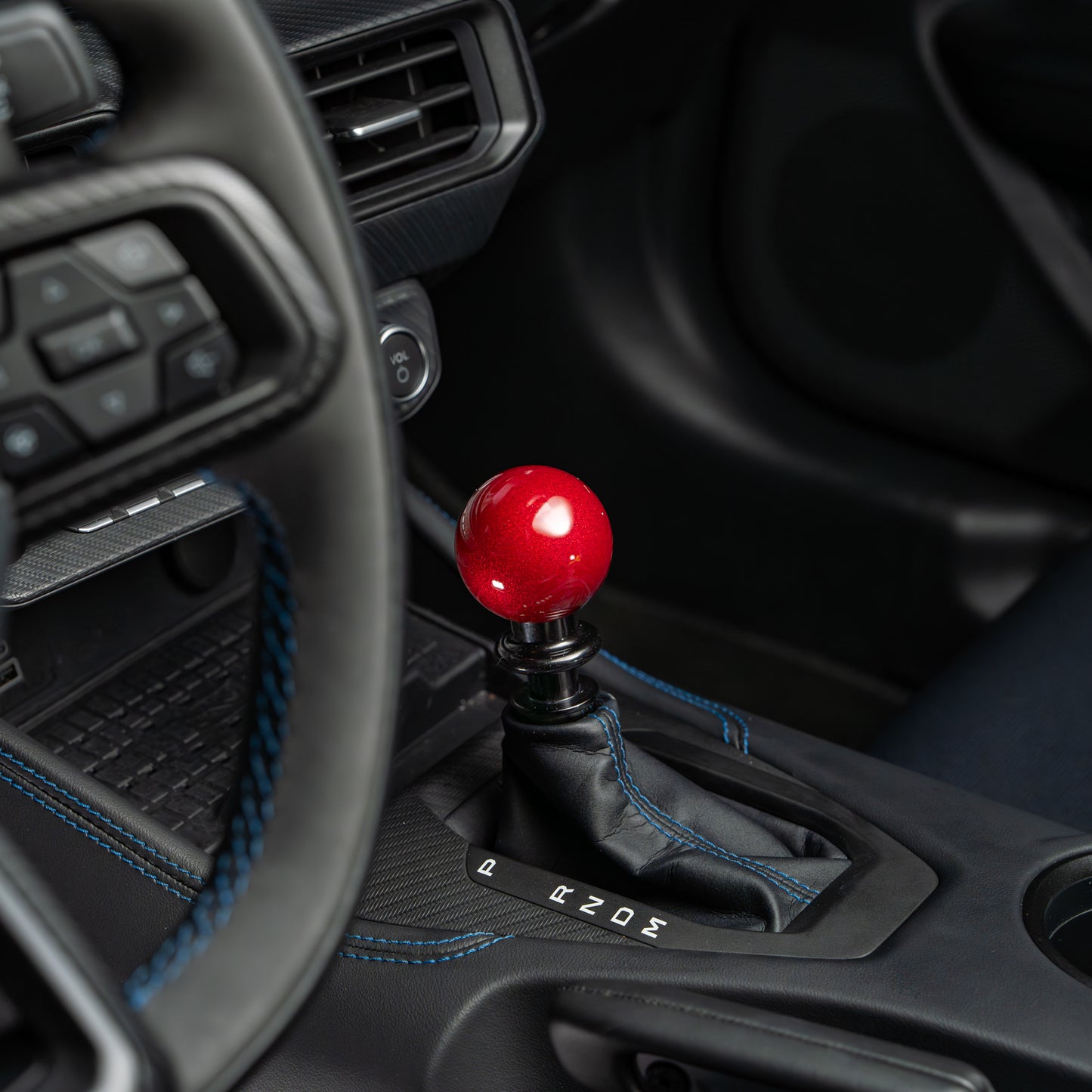 Billetworkz Automatic Shifter - Candy Red - Ford Mustang Auto (2015-2024)