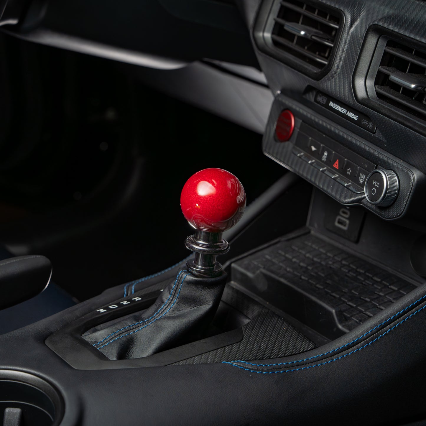Billetworkz Automatic Shifter - Candy Red - Ford Mustang Auto (2015-2024)