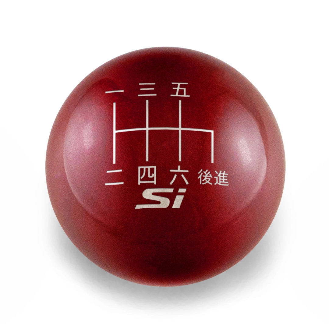Billetworkz Weighted Shift Knob - 6-Speed Si Japanese Engraving - Honda