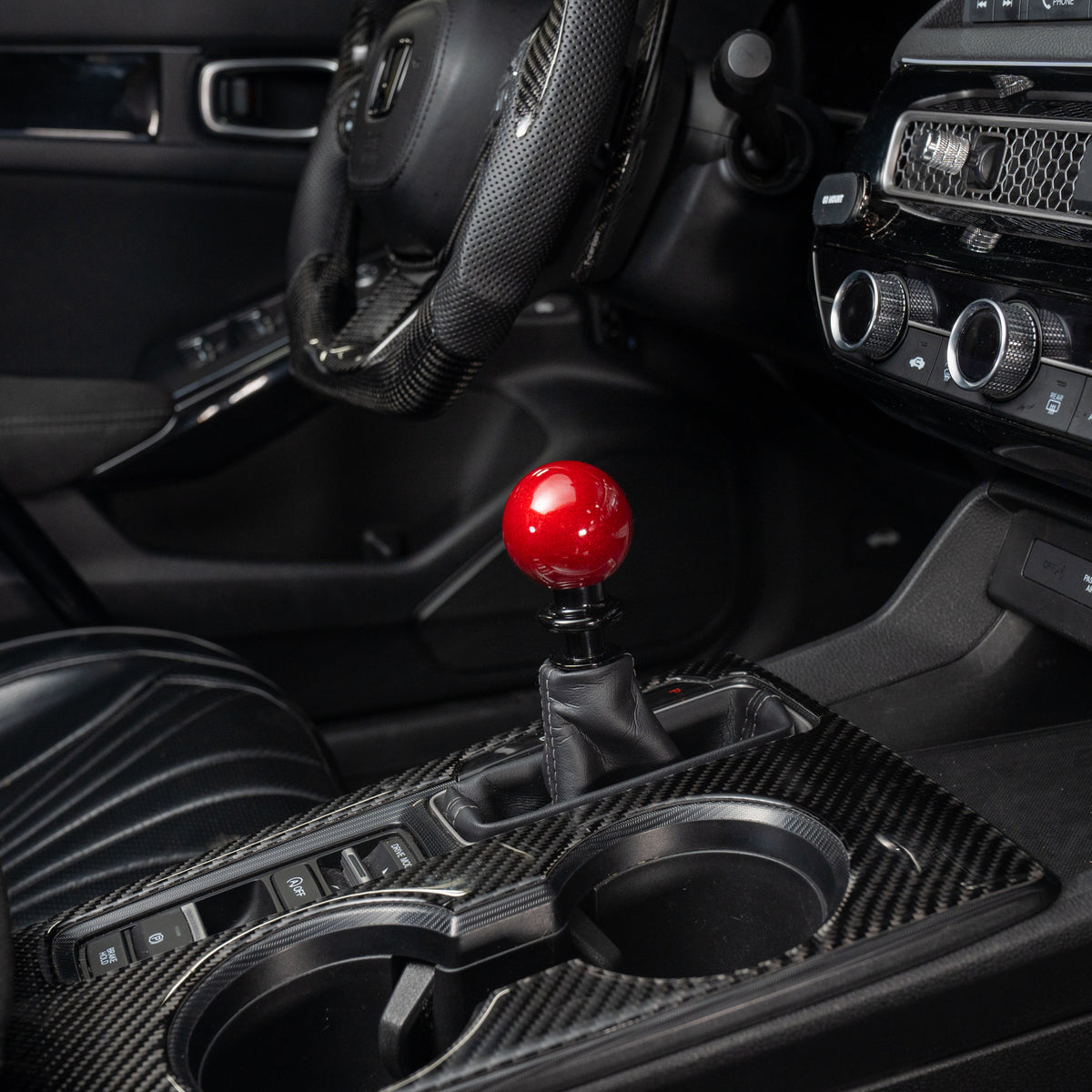 Billetworkz Weighted Automatic Shifter - Candy Red - Honda Civic (2012–2026)