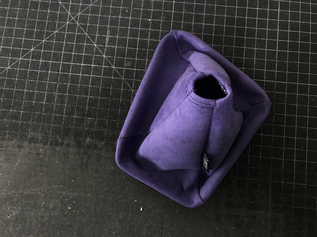 Crown Purple Suede Shift boot by Stitch Boots