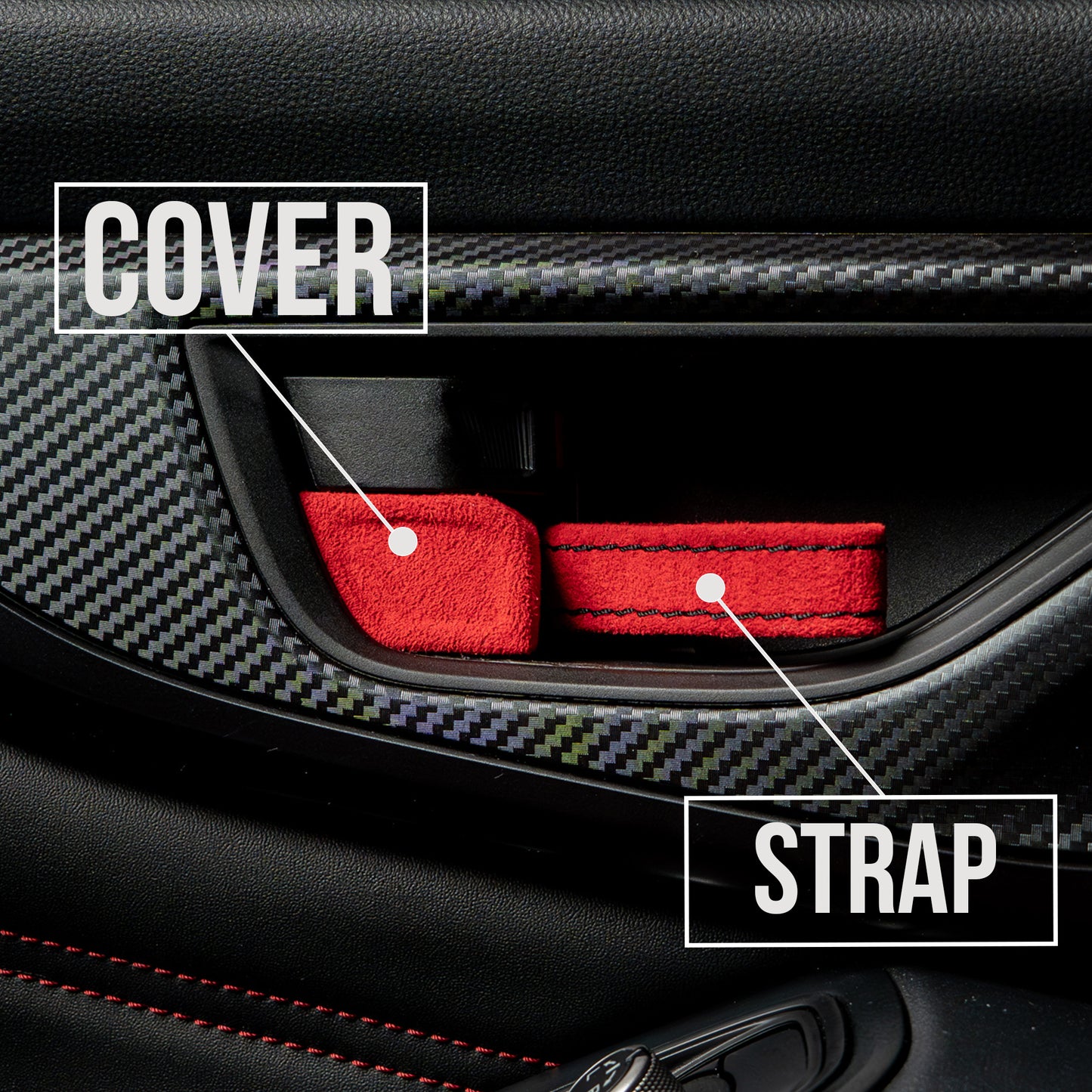 Alcantara Door Pull Strap Kit - Strap (Set of 2)