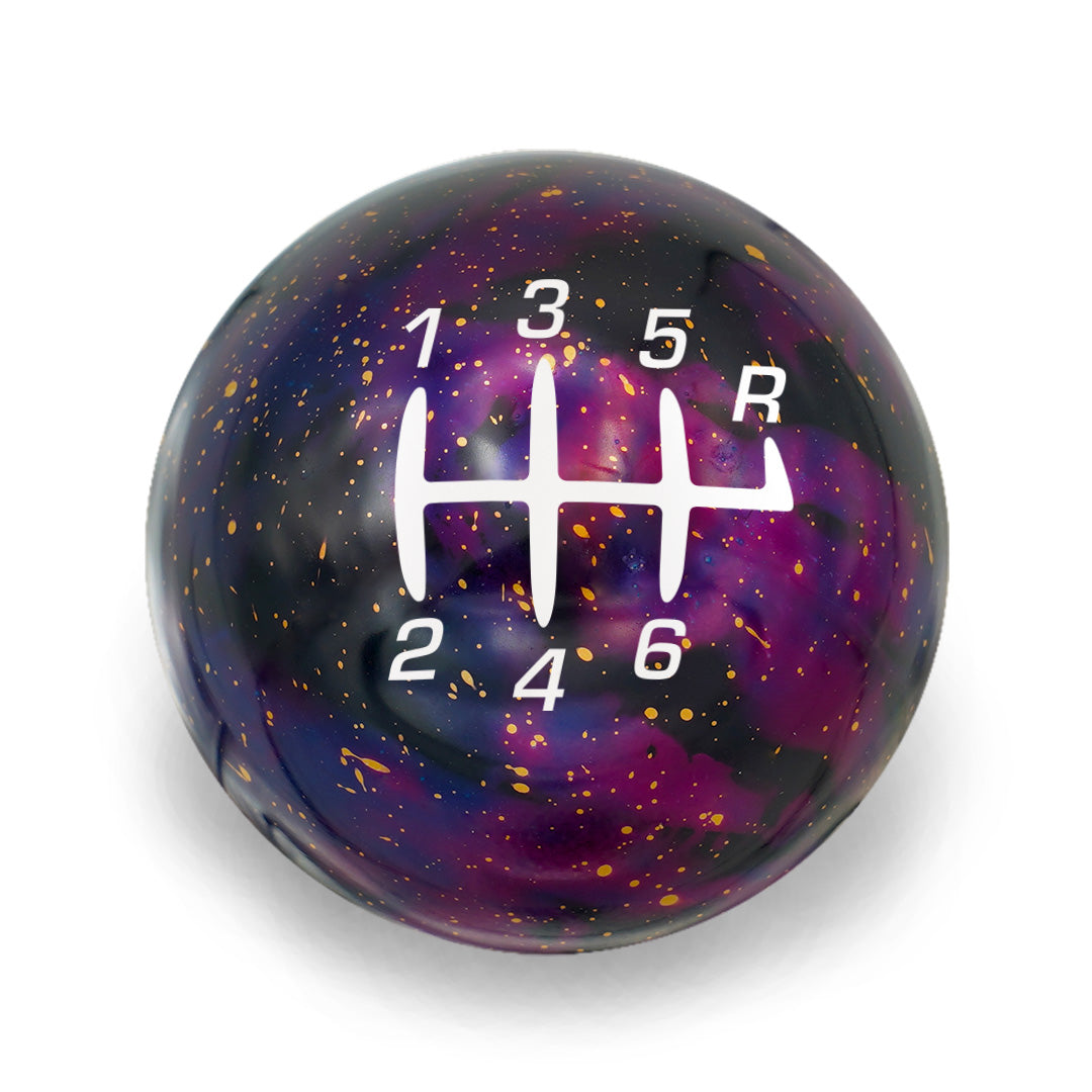 Billetworkz Cosmic Space Shift Knob - 6 Speed Retro Engraving for Dodge Challenger (2015-2023)