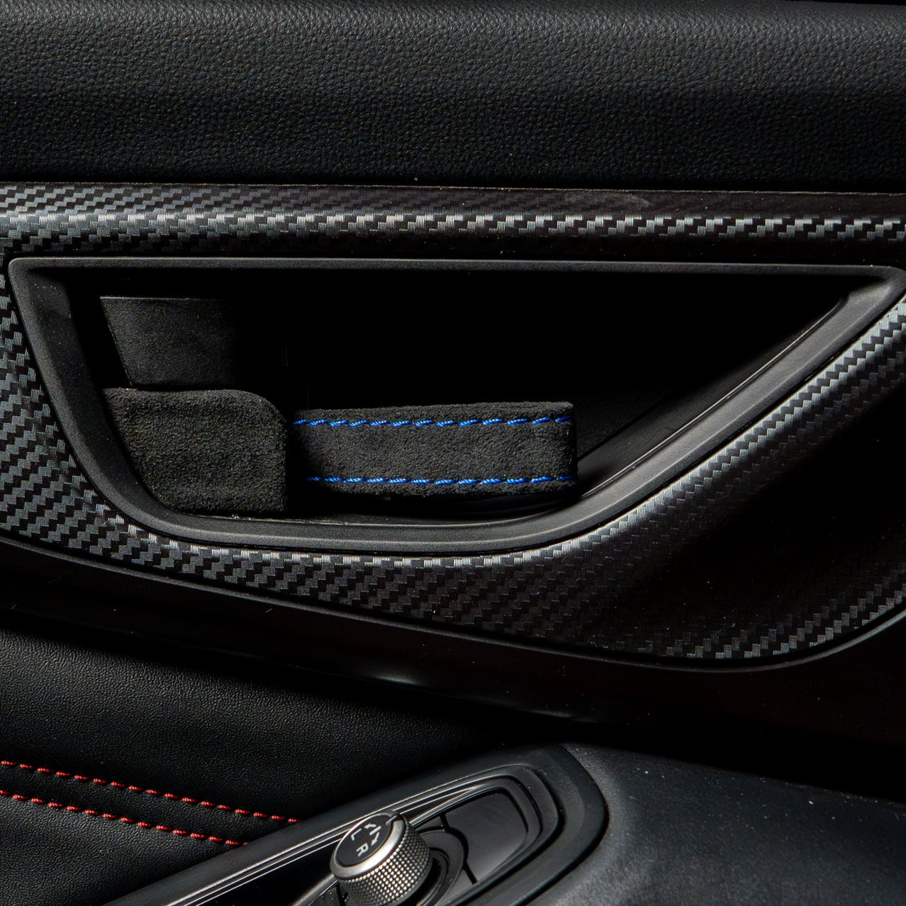 Billetworkz Alcantara Door Pull Strap Kit - Fits Subaru WRX/BRZ