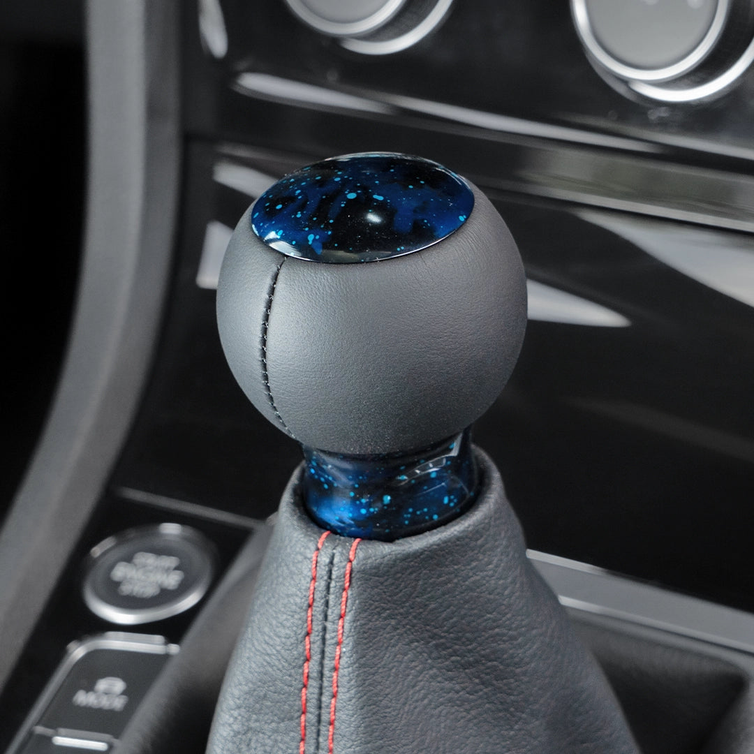 leather gear knob Billetworkz “Fusion” Weighted Shift Knob