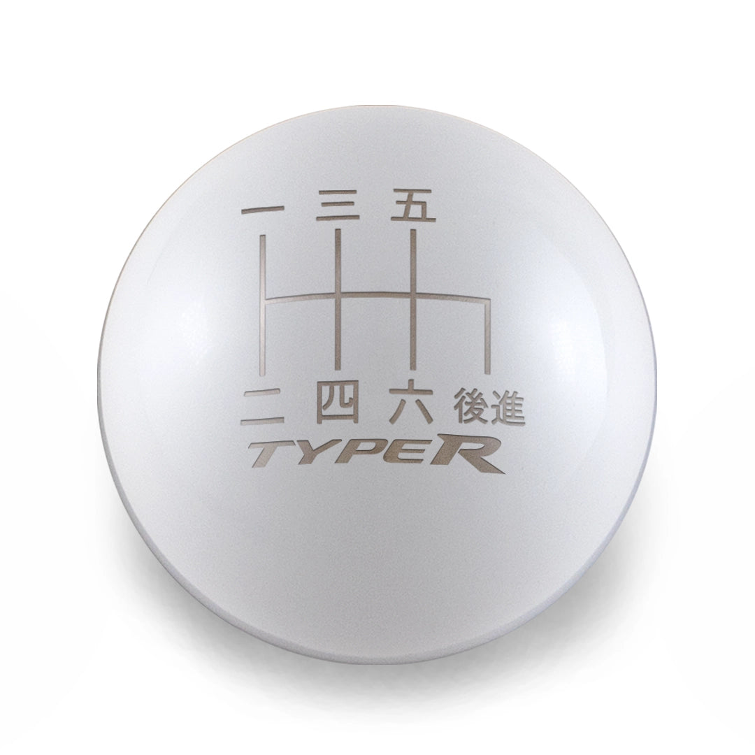 Billetworkz Weighted Shift Knob - 6-Speed Type R Japanese Engraving - Honda