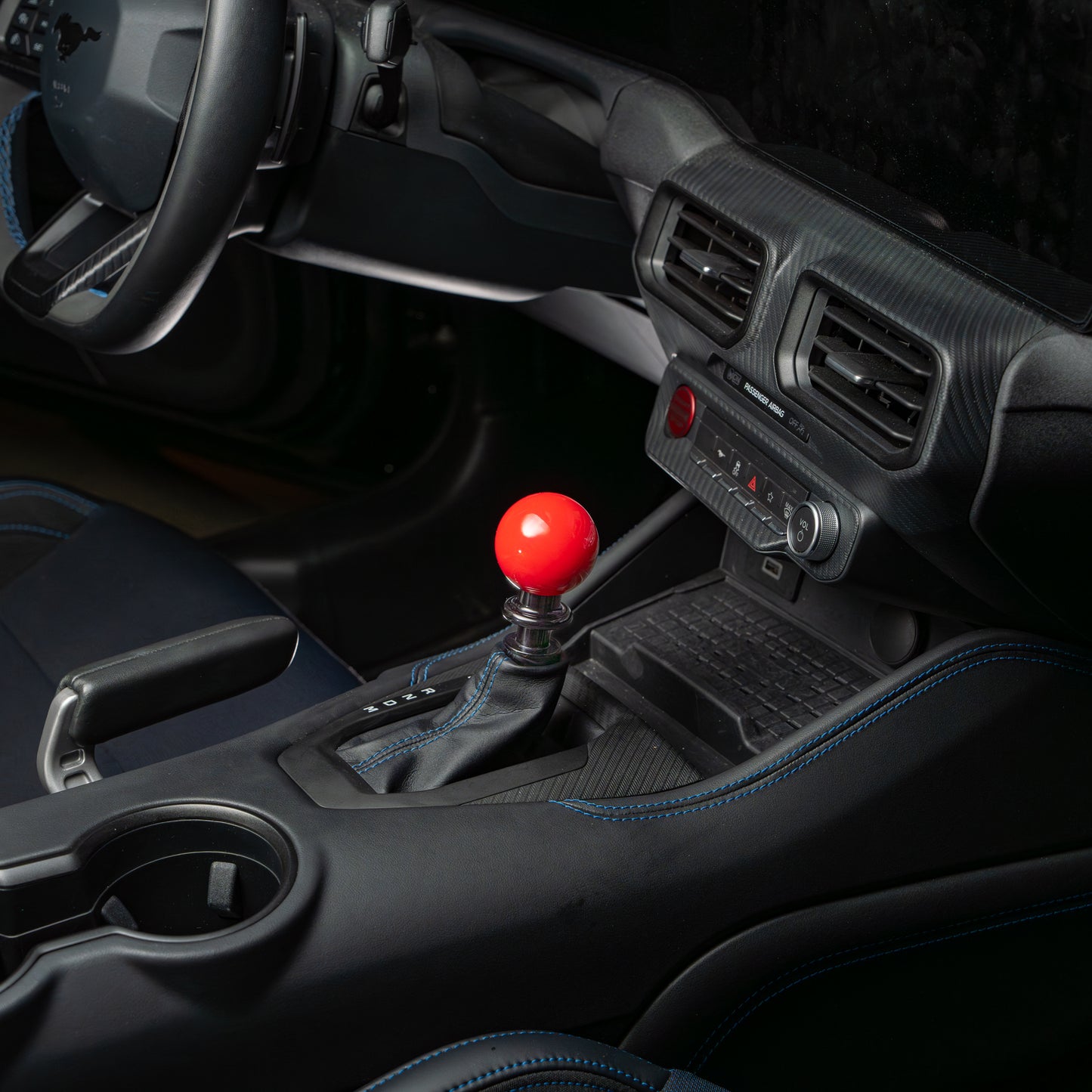 Billetworkz Automatic Shifter - Gloss Red - Ford Mustang Auto (2015-2024)