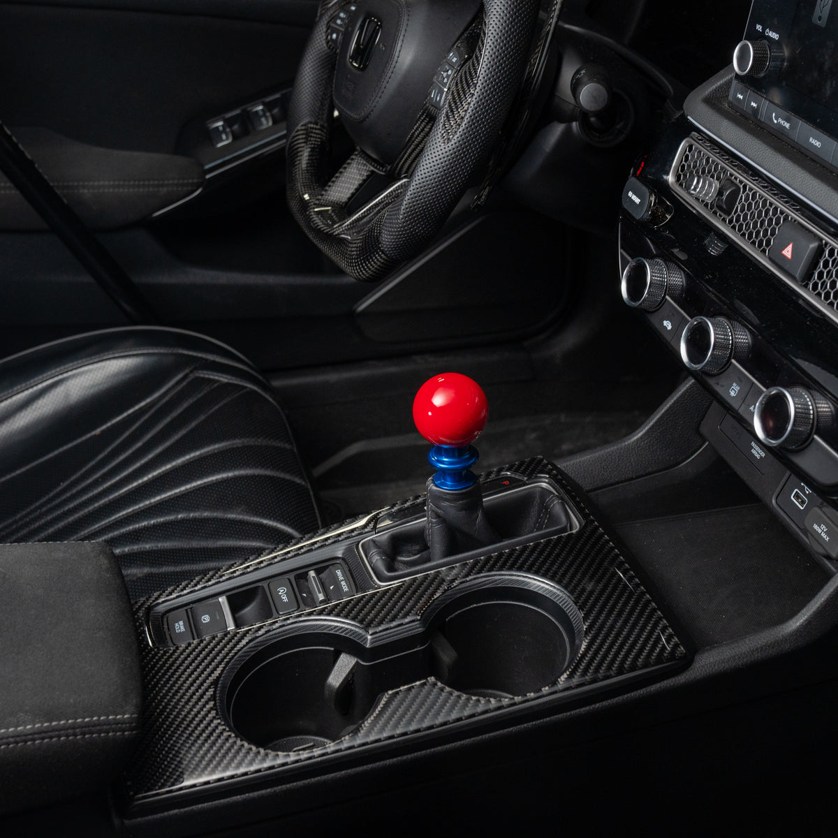 Billetworkz Weighted Automatic Shifter - Gloss Red - Honda Civic (2012–2026)