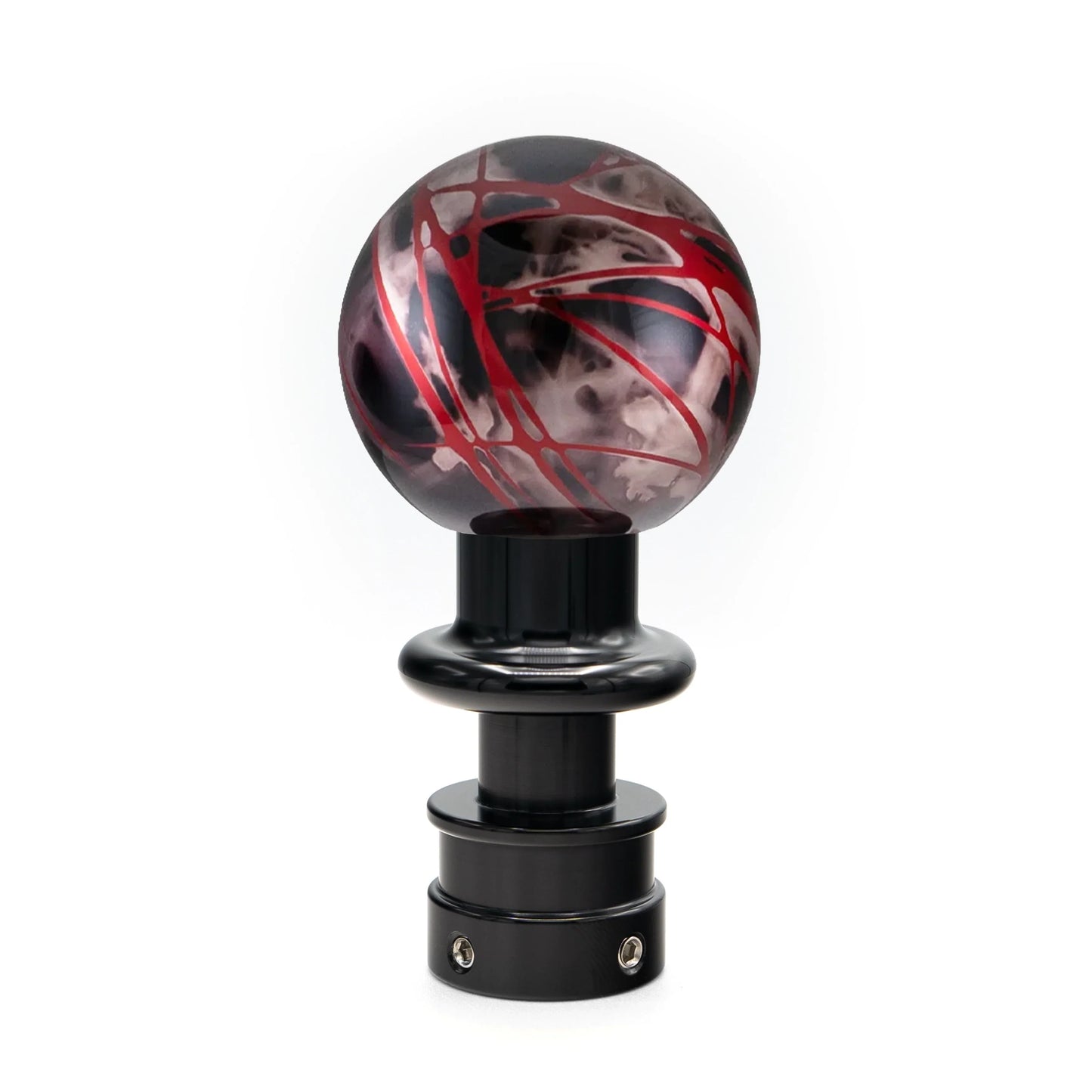 Billetworkz Automatic Shifter - Black Smoke w/ Red Splash - Fits Chevrolet Trailblazer (2002-2009)