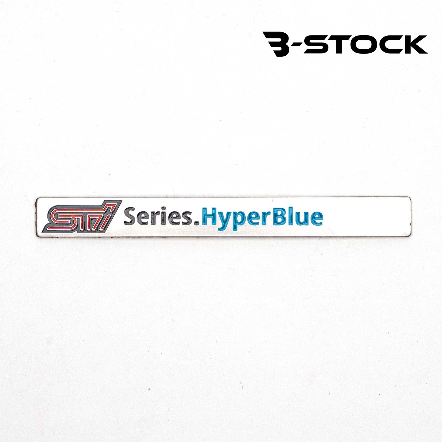 "B" Stock HyperBlue Series STI Interior Badge