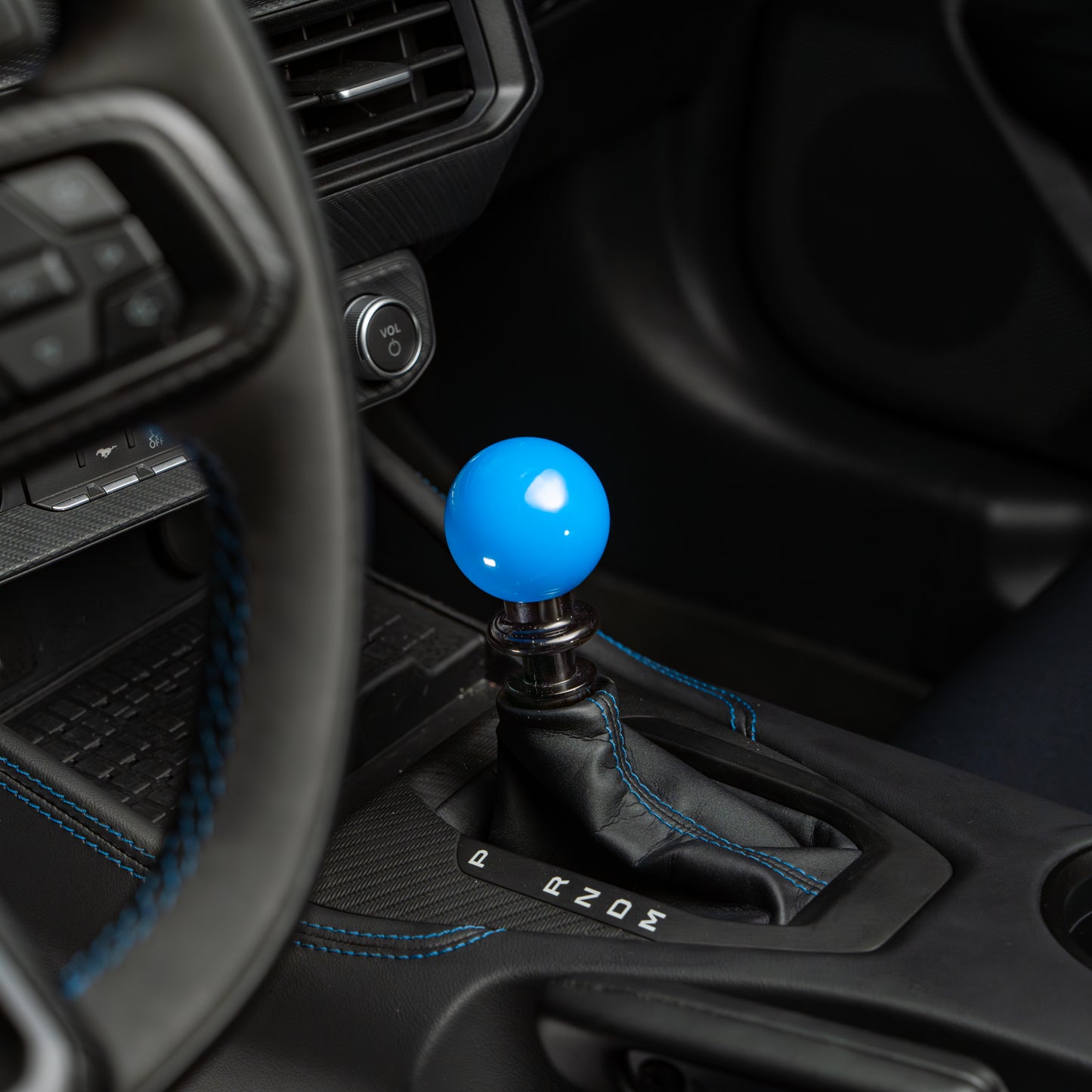 Billetworkz Automatic Shifter - Grabber Blue - Ford Mustang (2015-2025)