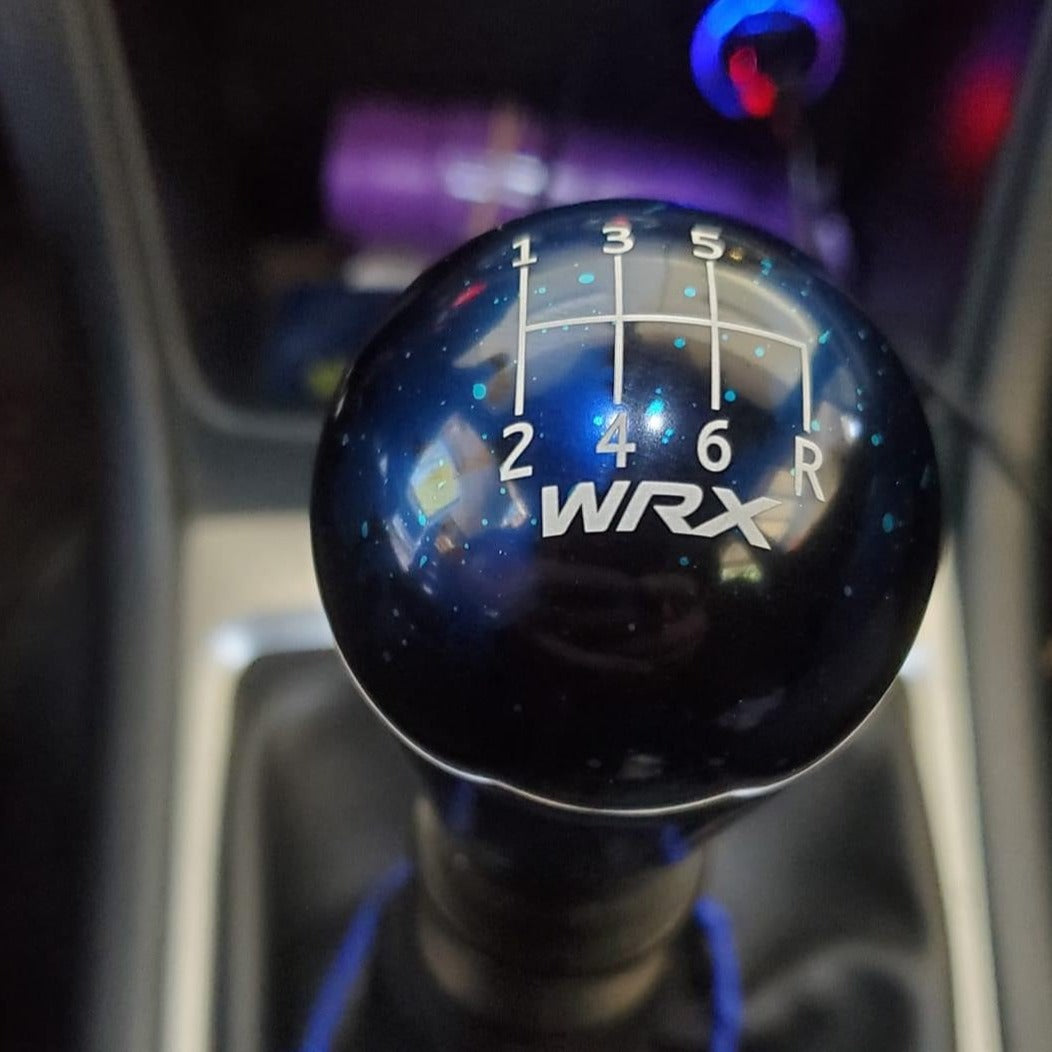 Billetworkz Cosmic Space Shift Knob - 6 Speed WRX Standard Engraving - Subaru WRX 2015-2025