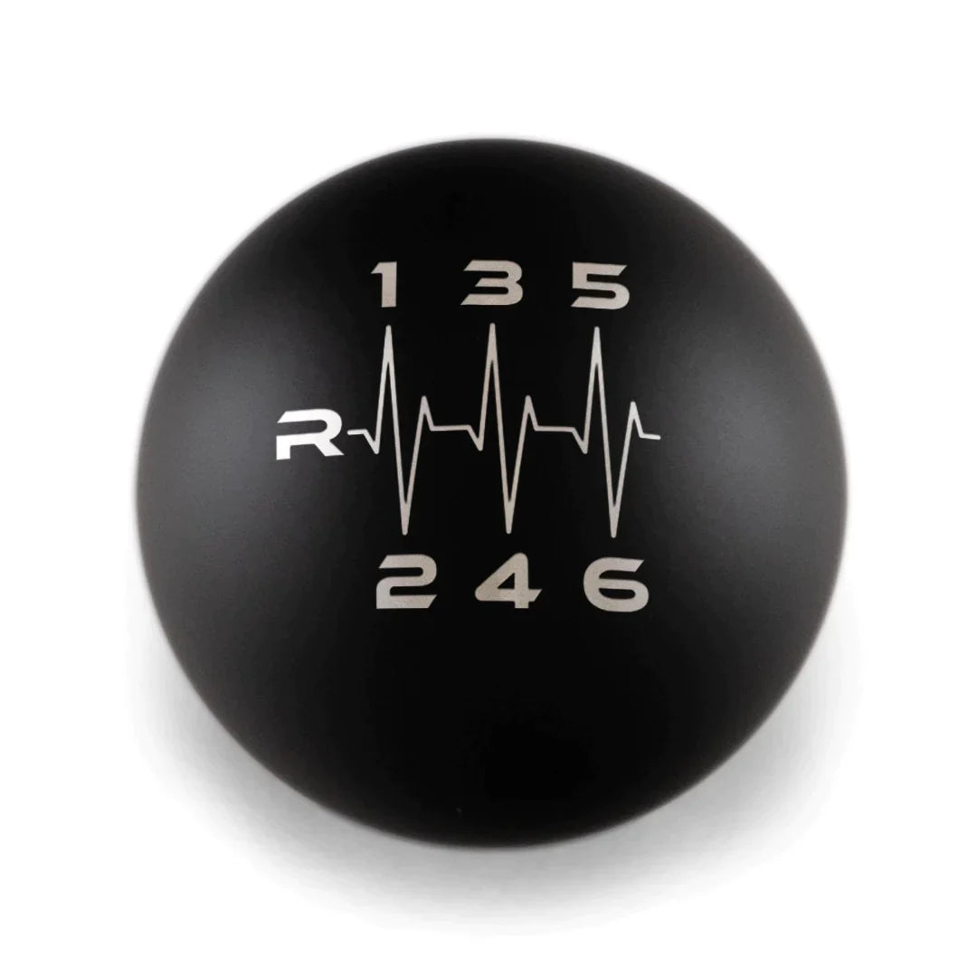 Billetworkz Weighted Shift Knob - Heartbeat Engraving - Ford Mustang (2015+)