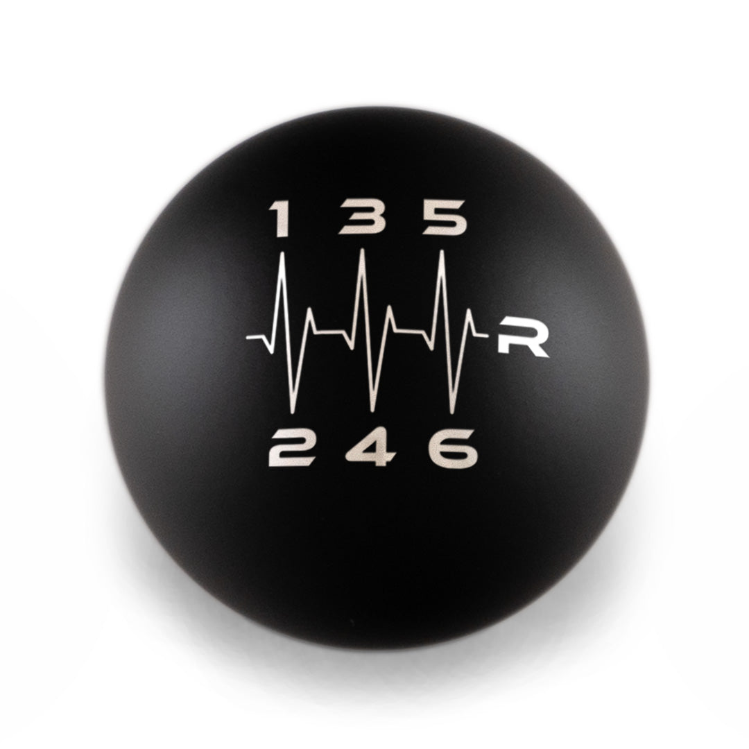 Billetworkz Weighted Shift Knob - 6-Speed Heartbeat Engraving for Dodge Challenger (2015-2023)