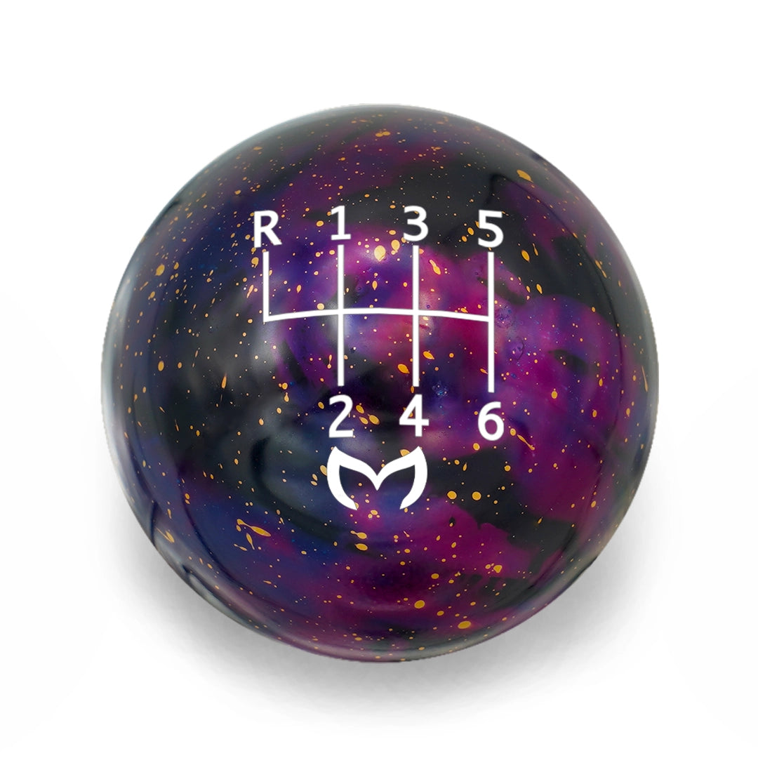 Billetworkz Cosmic Space Shift Knob - 6 Speed Standard Evil M Engraving for Mazda (RLU)