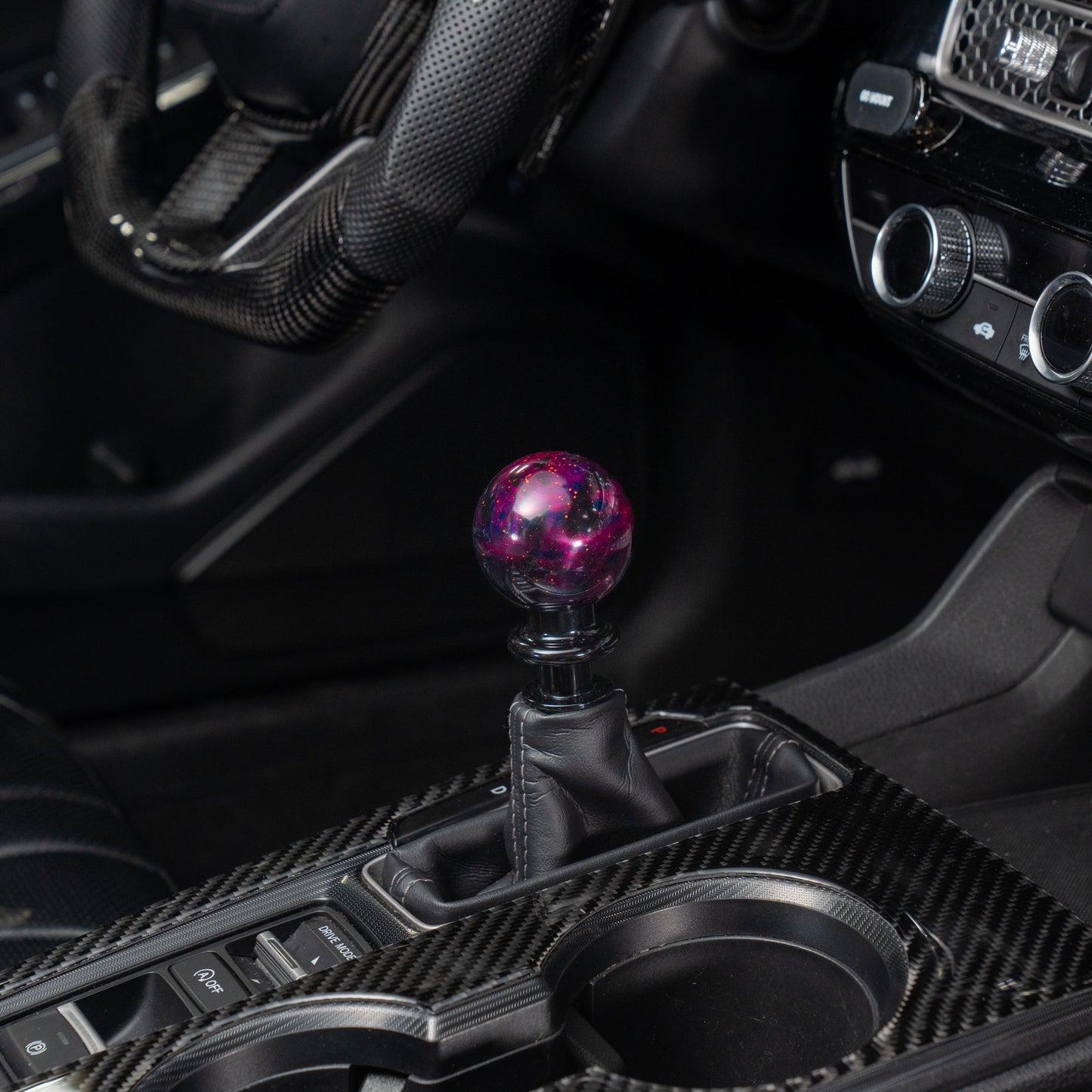 Billetworkz Automatic Shifter - Purple Cosmic Space - Honda Civic (2012–2026)
