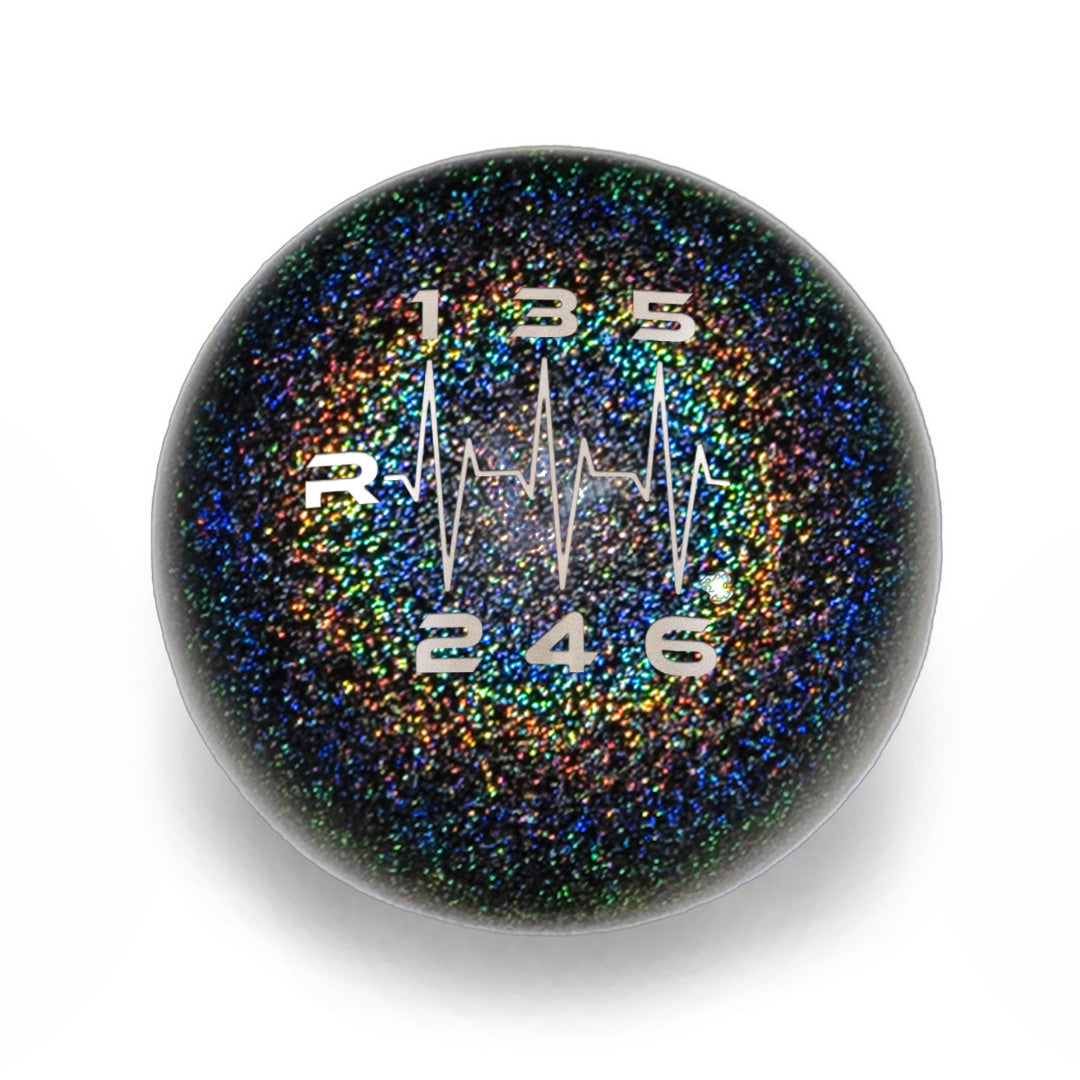 Billetworkz Weighted Shift Knob - 6 Speed Heartbeat Engraving - BRZ / FR-S / 86 2013-2021